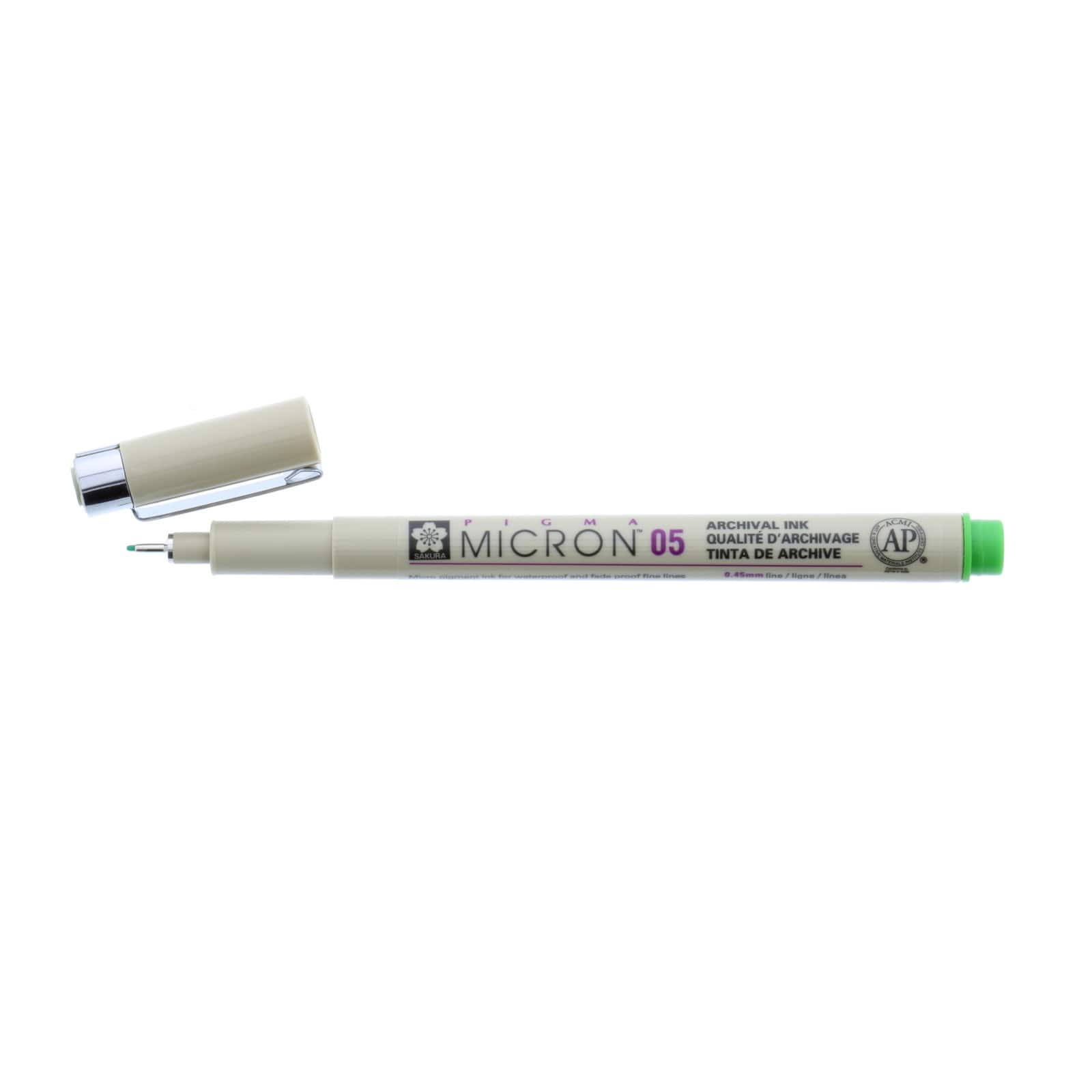 Sakura Pigma Micron 005 - Pigment Fineliners - 0.2mm - Black [Pack of 3]