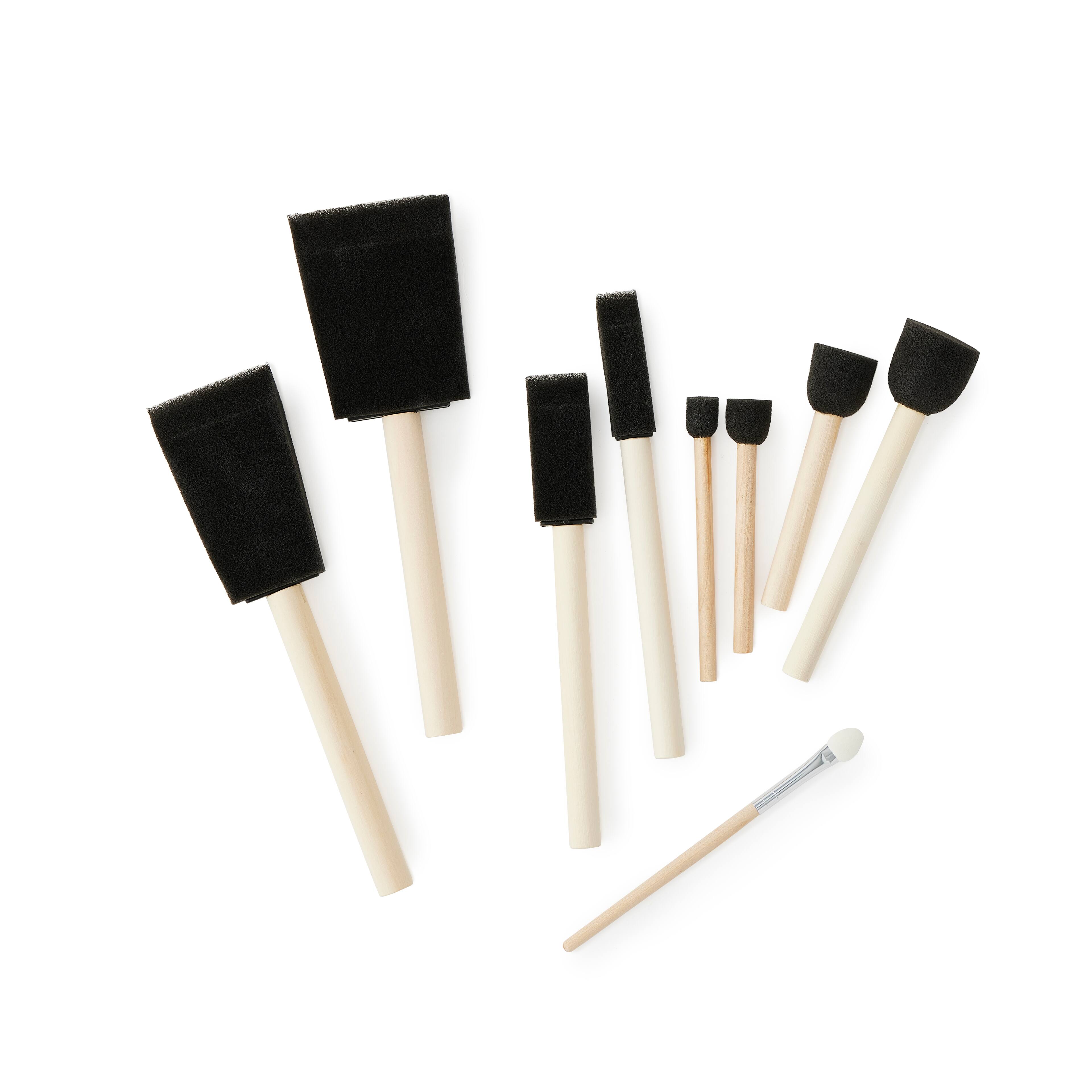 12 Packs: 25 ct. (300 total) Foam Brush Variety Set by Craft Smart&#xAE;