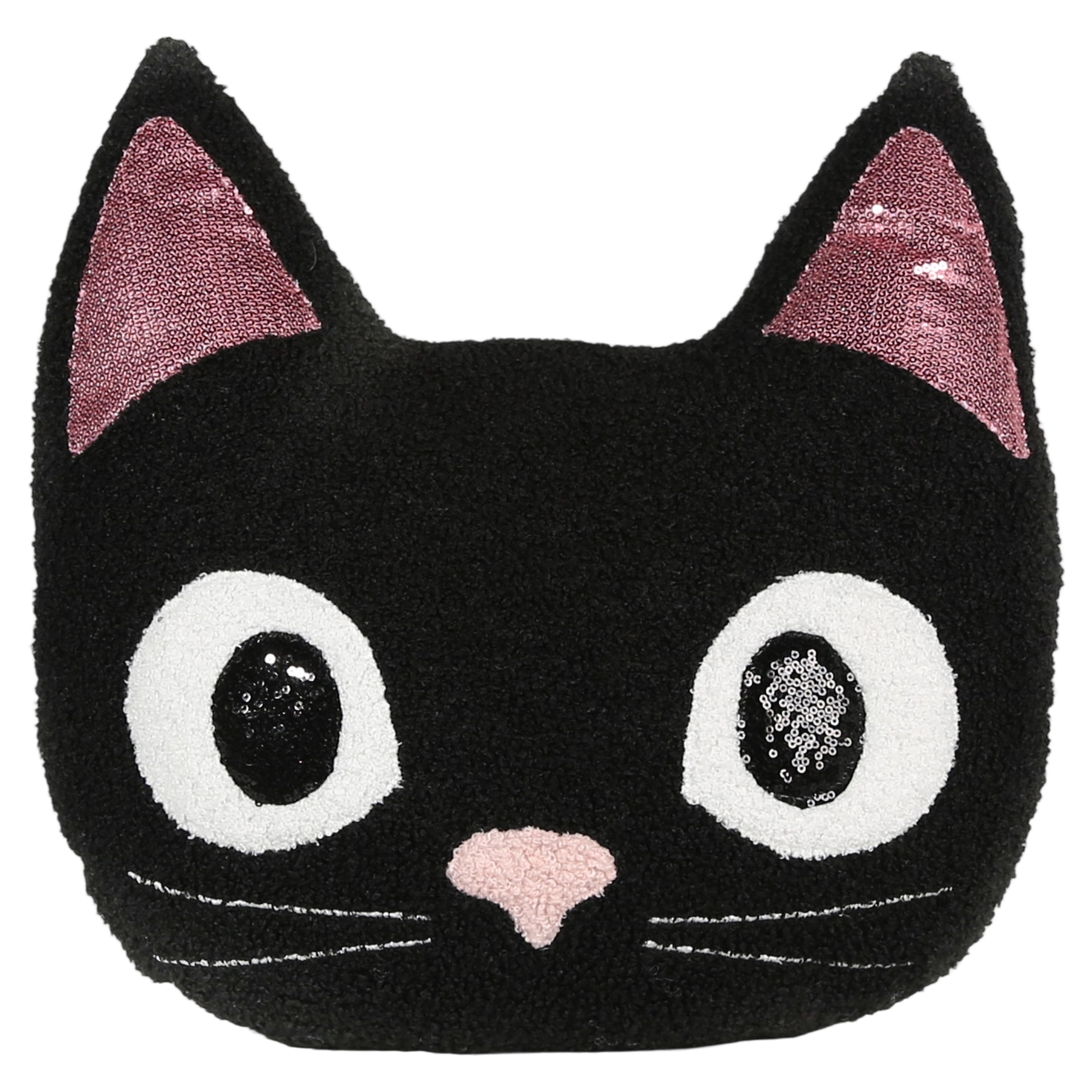 15" x 15" Black Cat Pillow by Ashland®