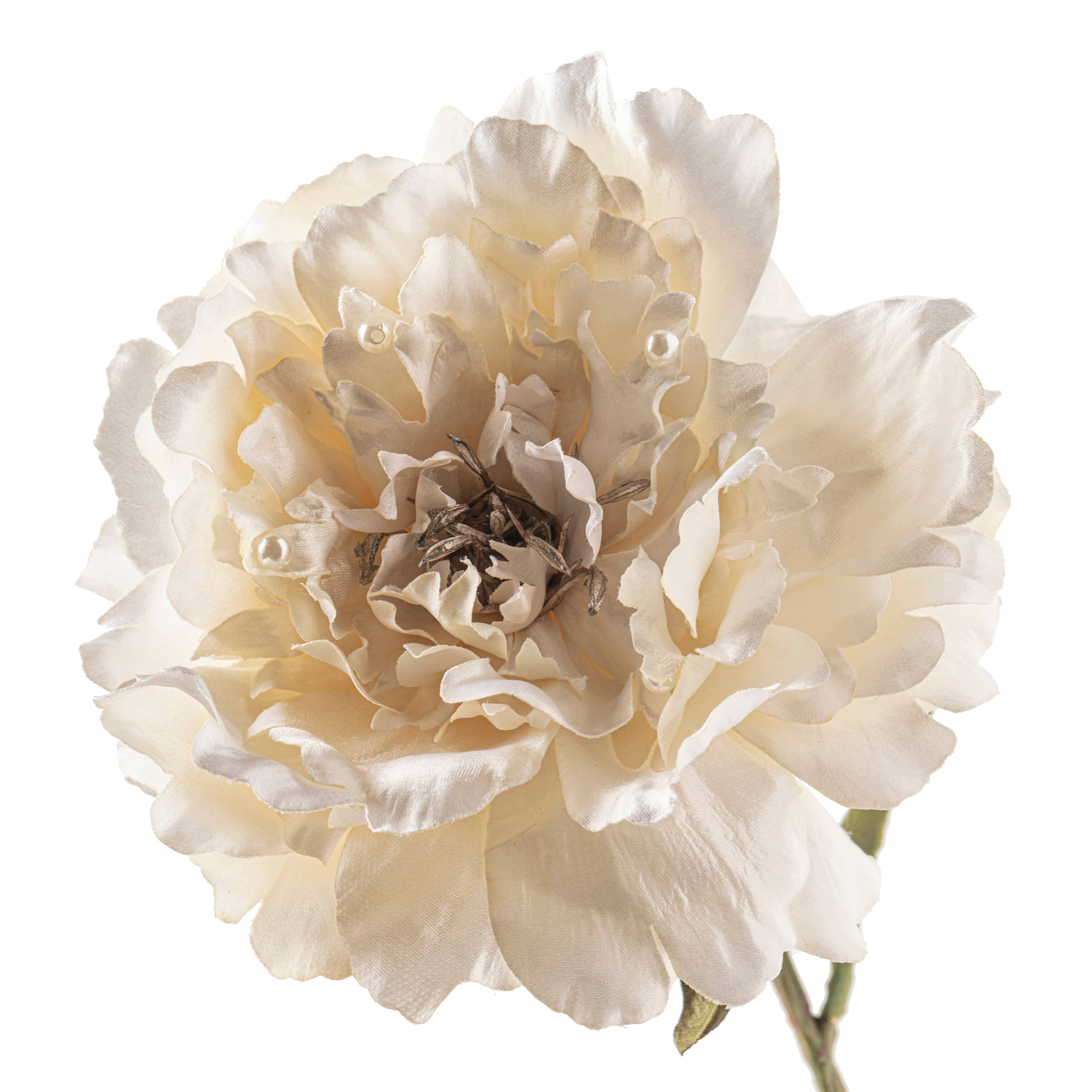 Cream Peony Stem with Pearl by Ashland®