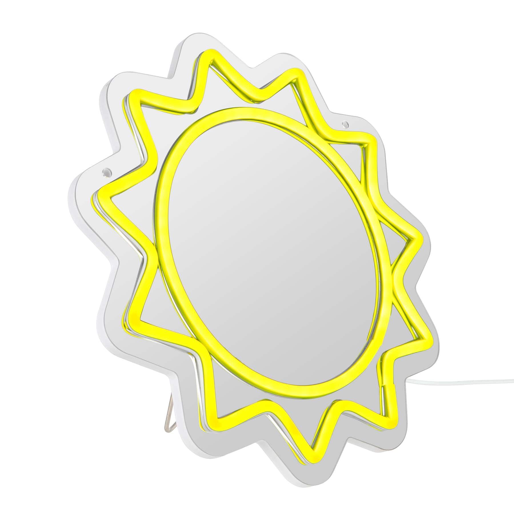 12&#x22; Yellow LED Neon Light Sun Mirror by Ashland&#xAE;