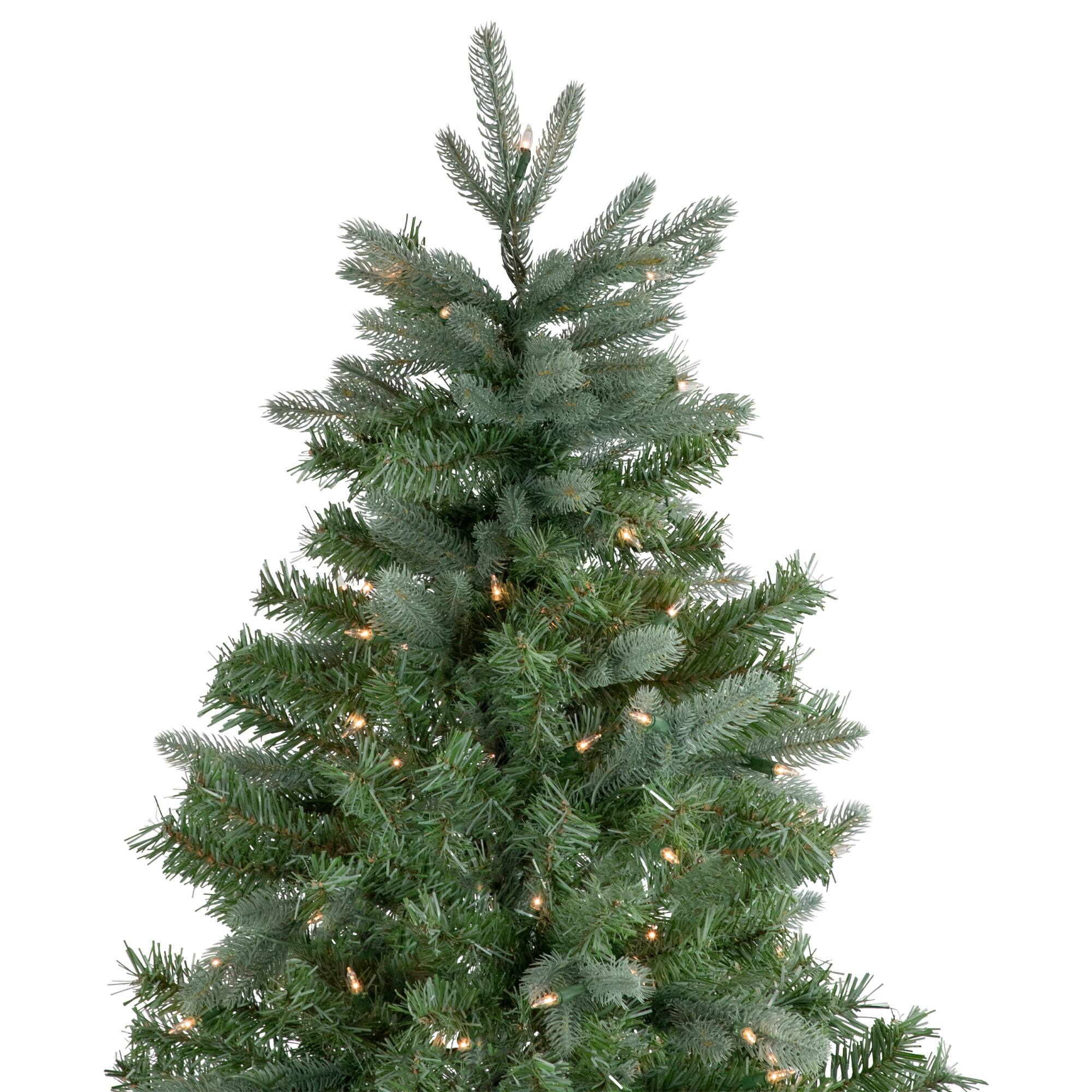 6.5ft. Pre-Lit Granville Fraser Fir Slim Artificial Christmas Tree, Clear Lights