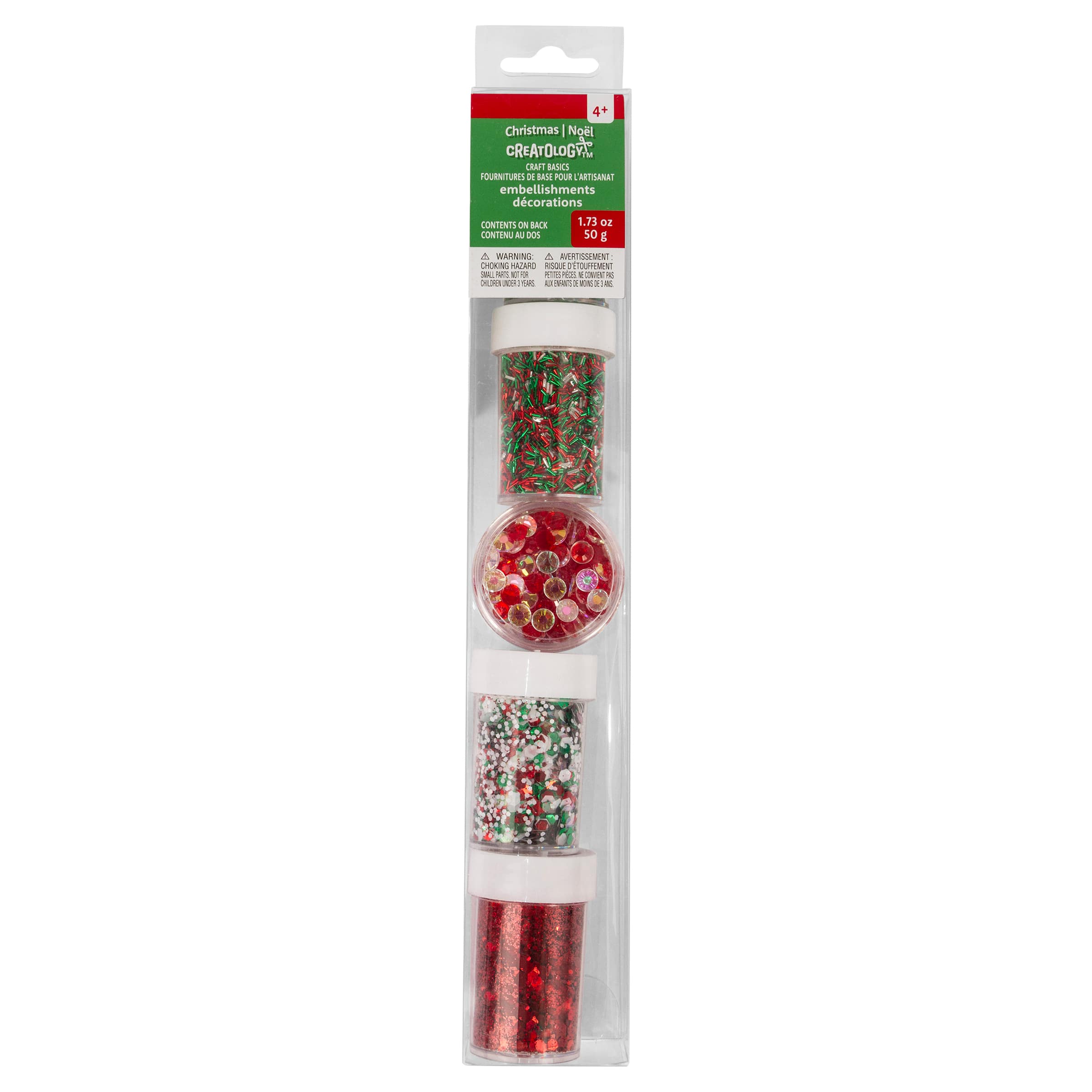 Traditional Christmas Embellishment &#x26; Glitter Shaker Set by Creatology&#x2122;