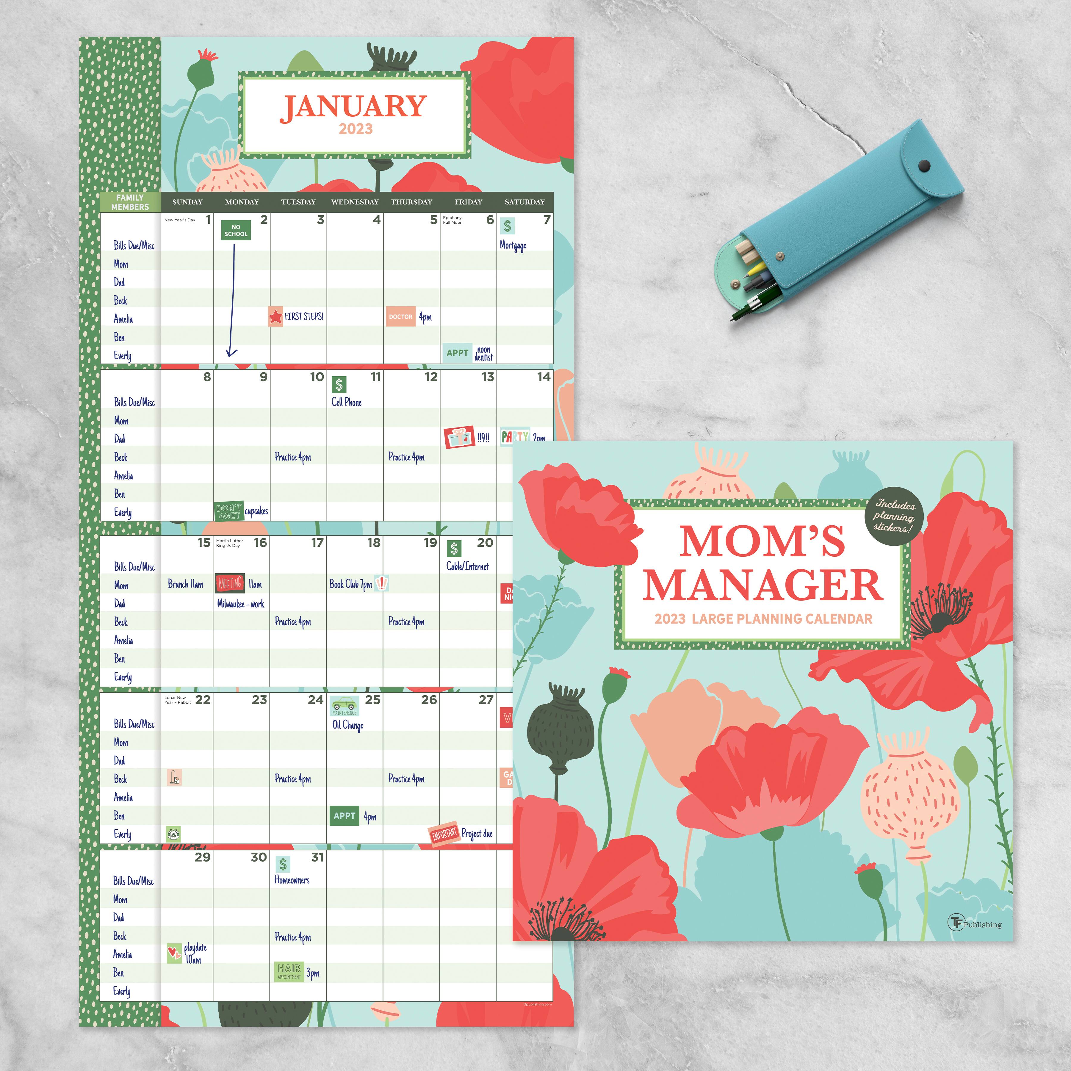 TF Publishing 2023 Mom's Manager Wall Calendar Michaels