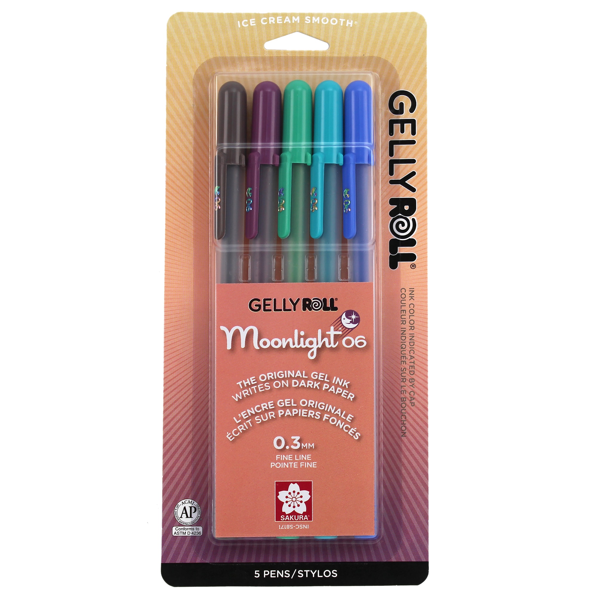 6 Packs: 5 ct. (30 total) Gelly Roll® Moonlight® 06 Fine Point Twilight Gel Pens