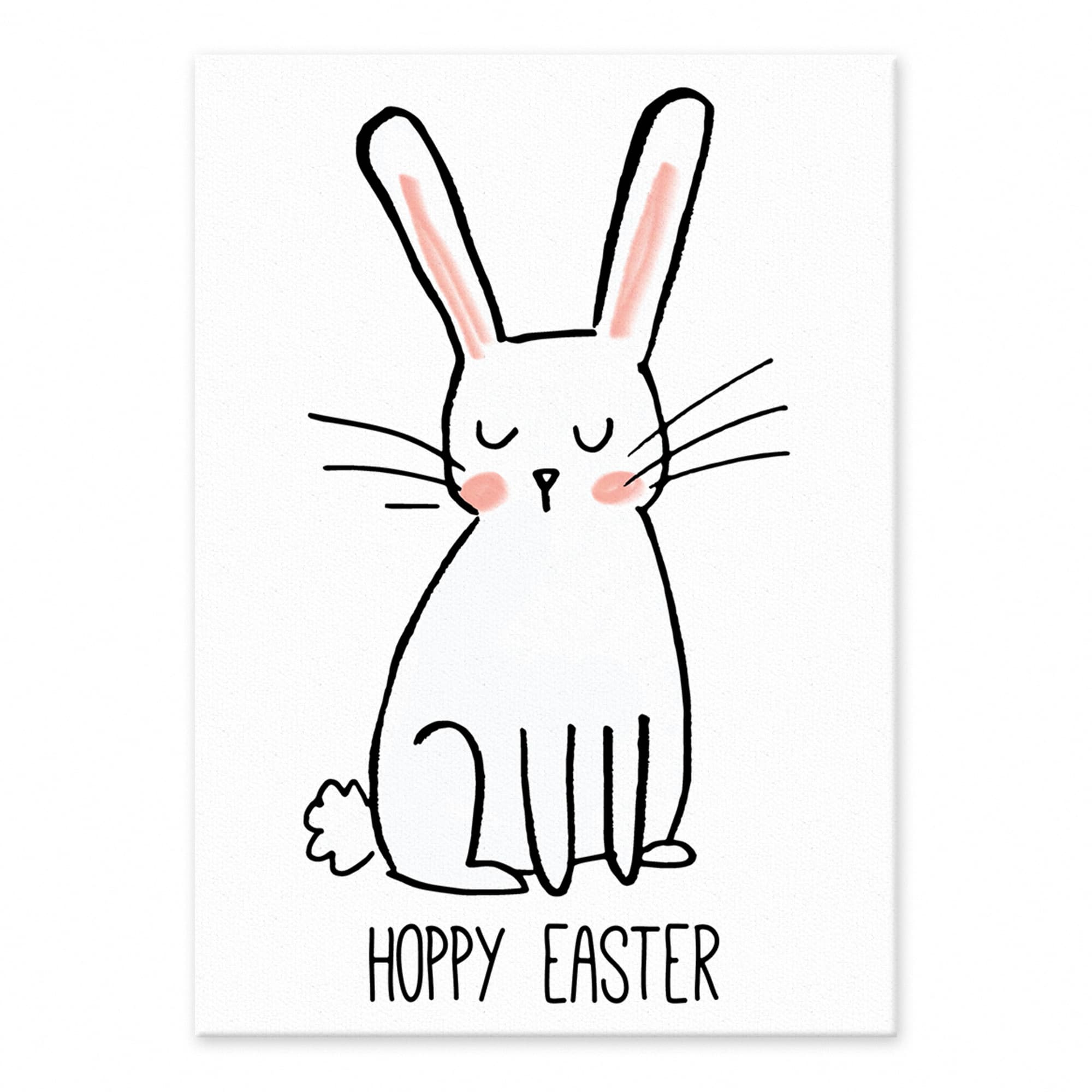 Hoppy Easter Bunny Tabletop Canvas Art