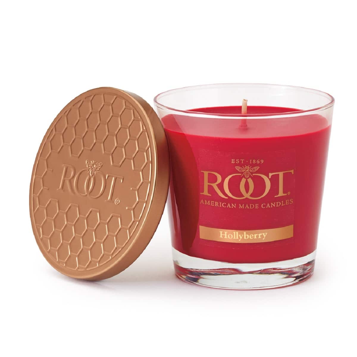 Root Candles 6.3oz. Small Scented Honeycomb Veriglass Jar Candle