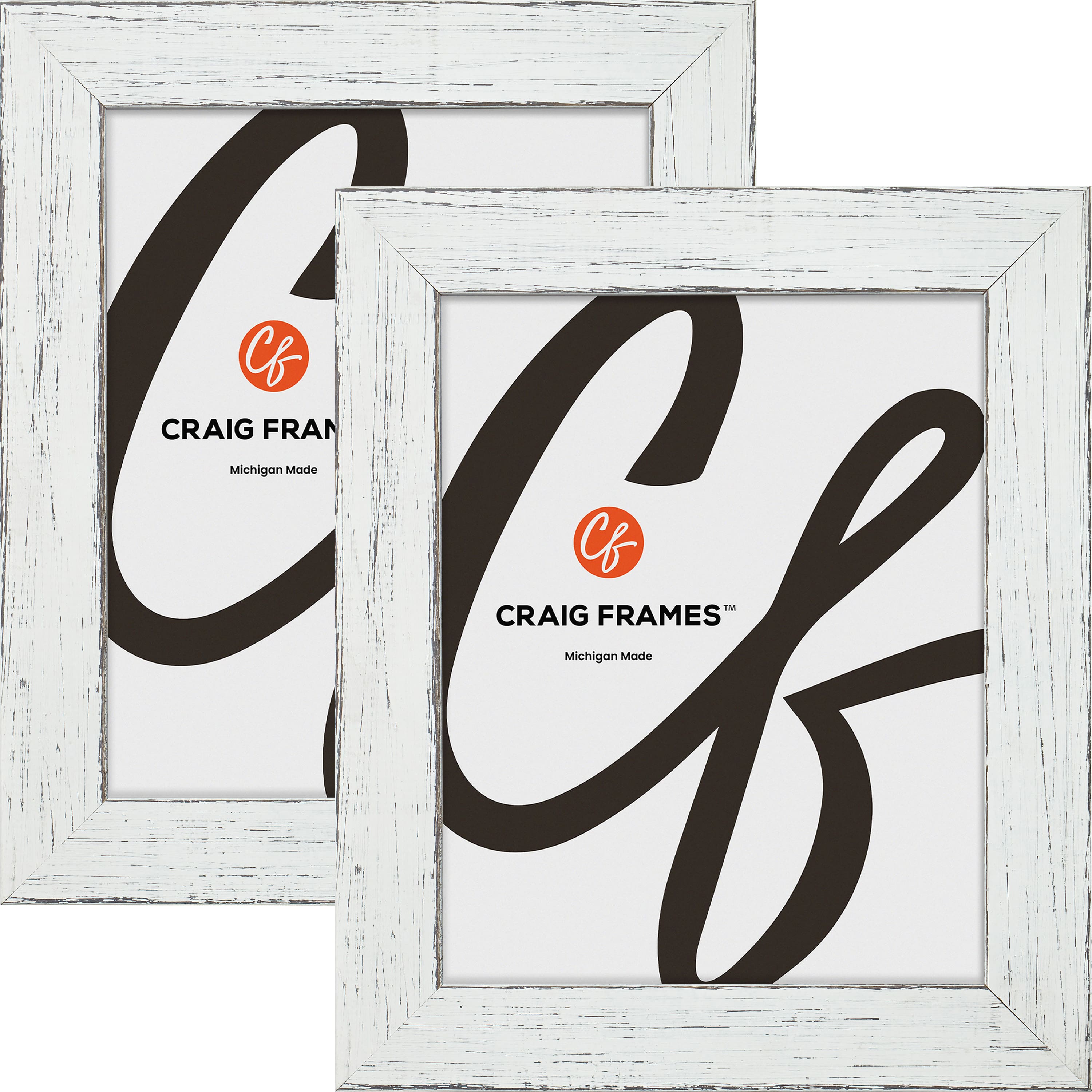 2 Pack Craig Frames Jasper Marshmallow White Picture Frame