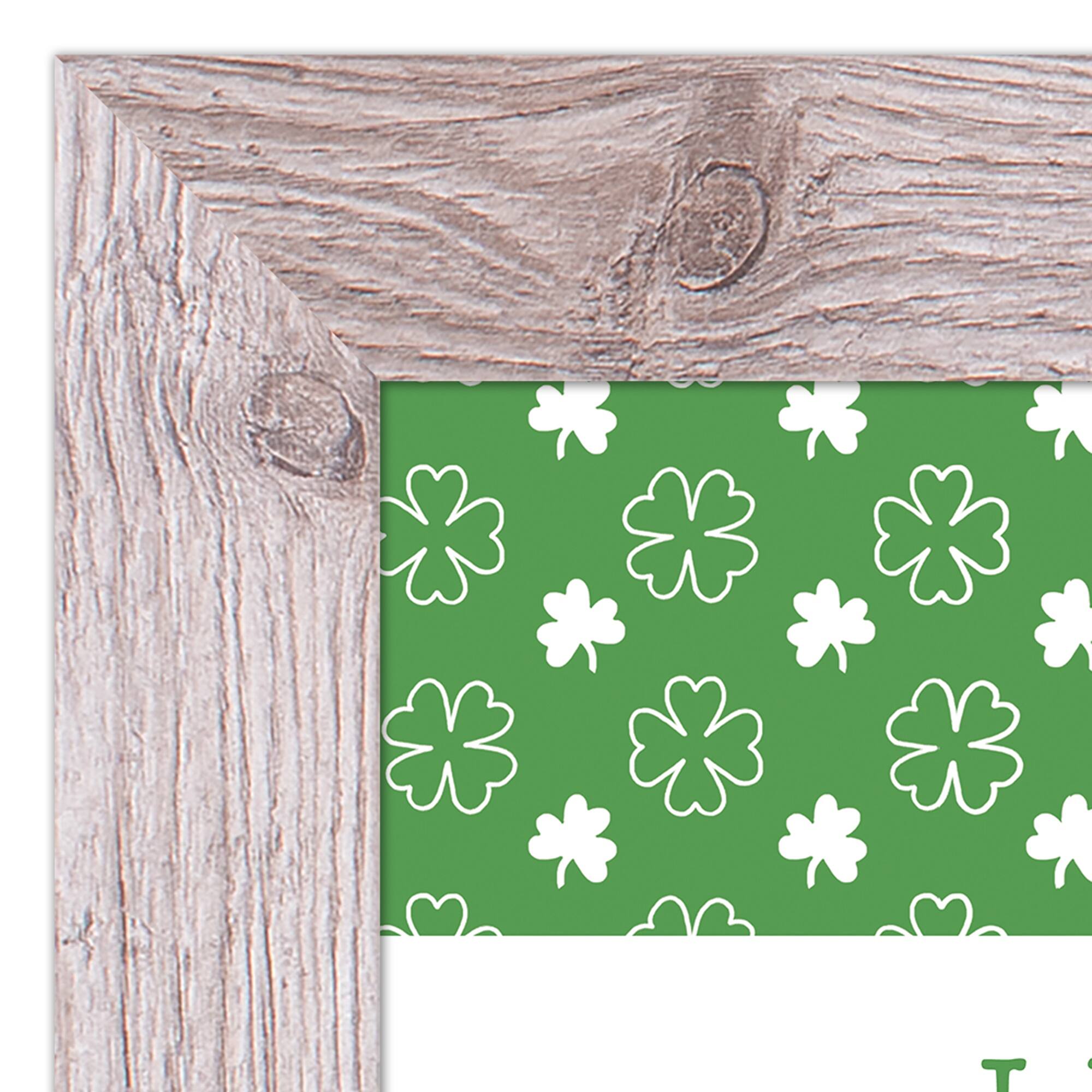 Lets Get Shamrocked Framed Print 11" x 14" Western White Framed Print