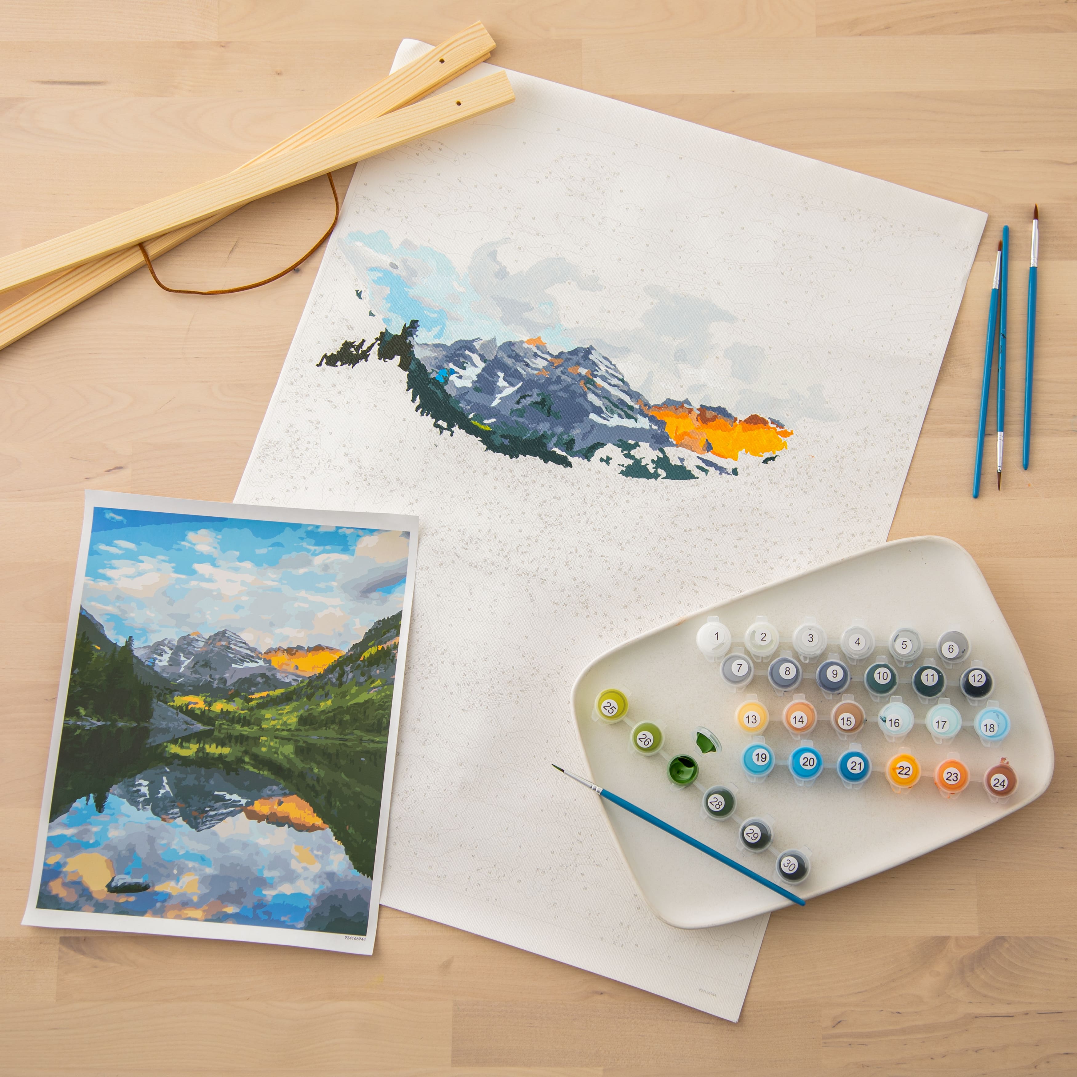 12 Pack: Mountain Scene Paint-by-Number Kit by Artist&#x27;s Loft&#x2122; Necessities&#x2122;