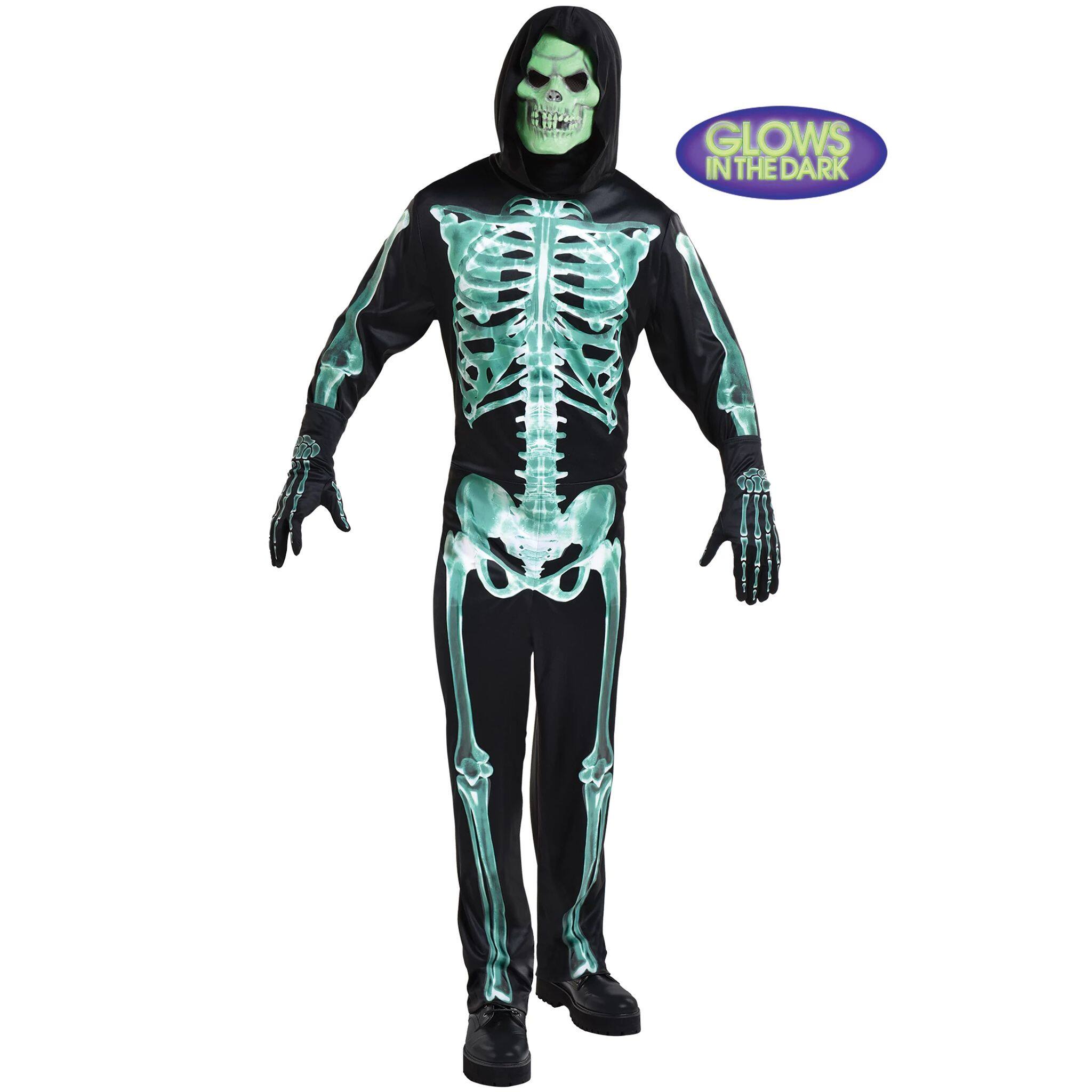 Glow In The Dark Skeleton Adult Costume Michaels 9690