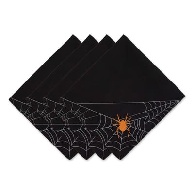 DII® Spooky Spiderweb Embellished Dinner Napkins, 4ct. | Michaels