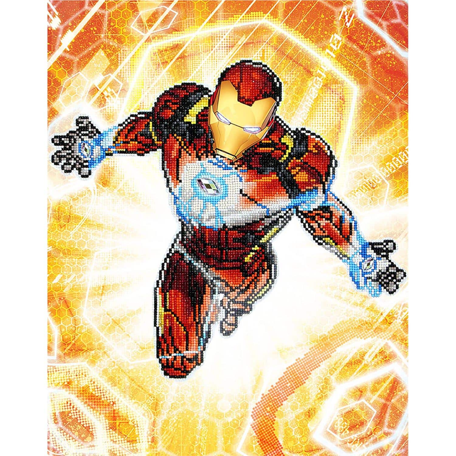 Camelot Dotz Iron Man Blast Off Diamond Painting Kit