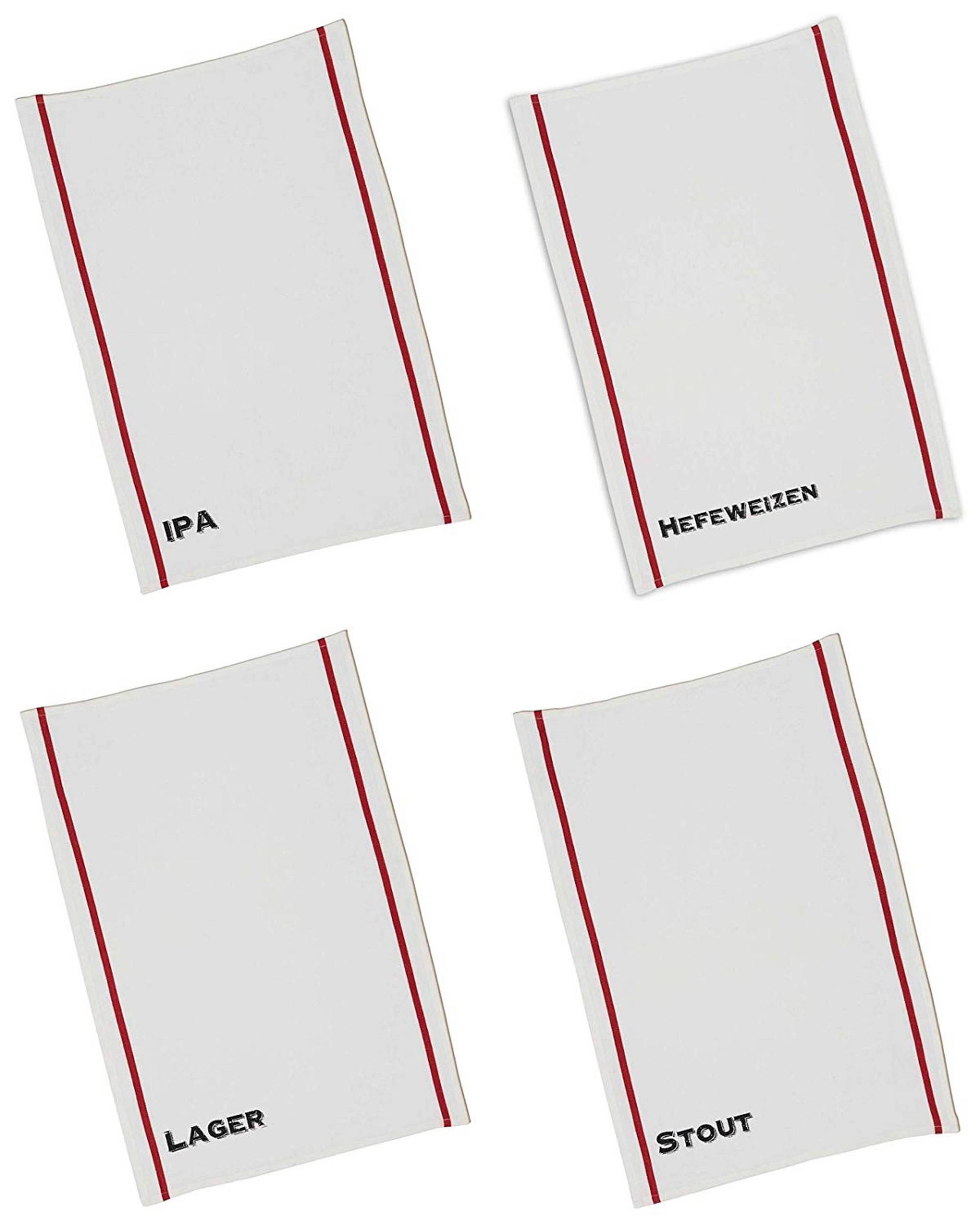 DII® Assorted Beer Pub Print Dishtowel (Set of 4)