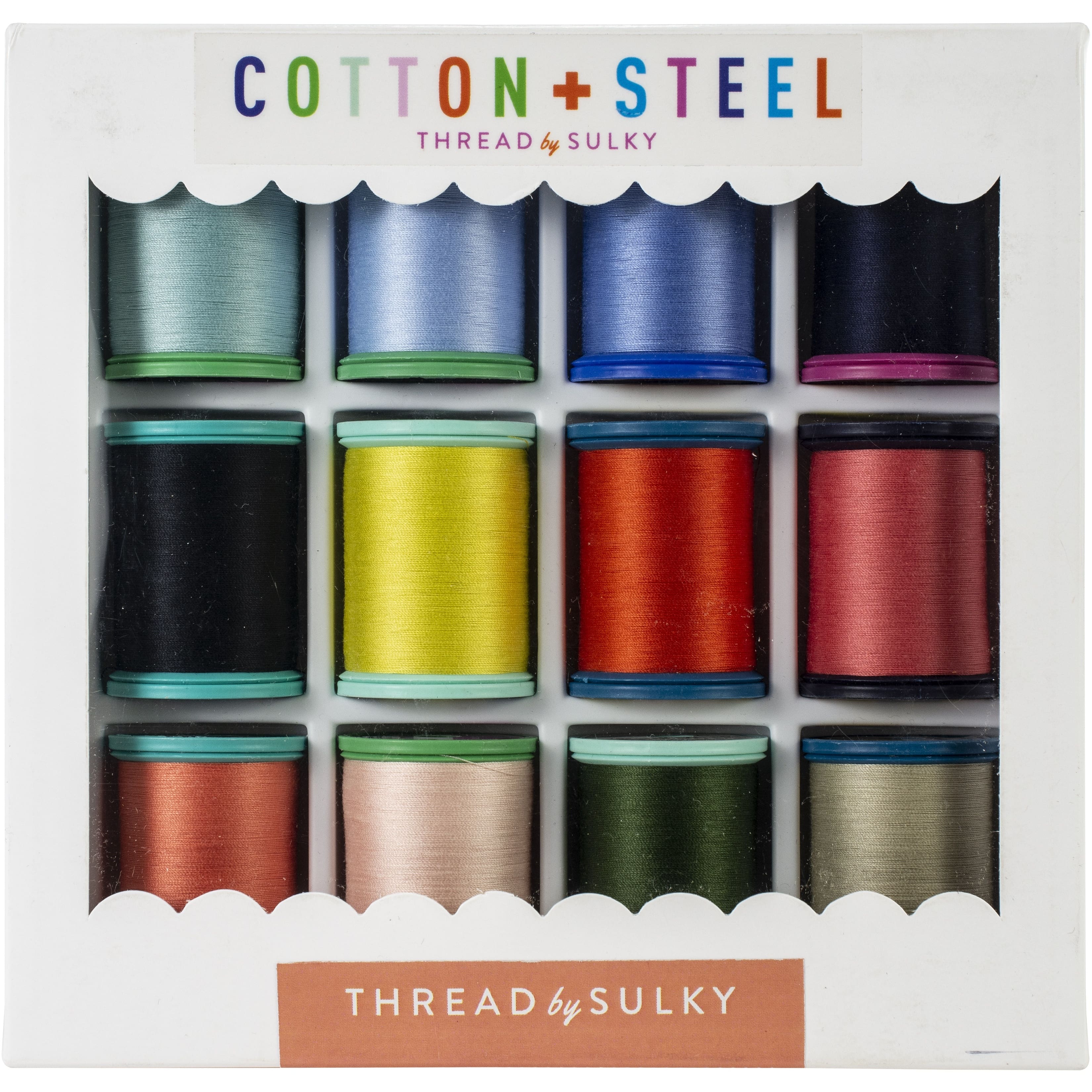 Sulky Cotton + Steel Thread Collection 50wt 660yd 12/Pkg Wildflowers