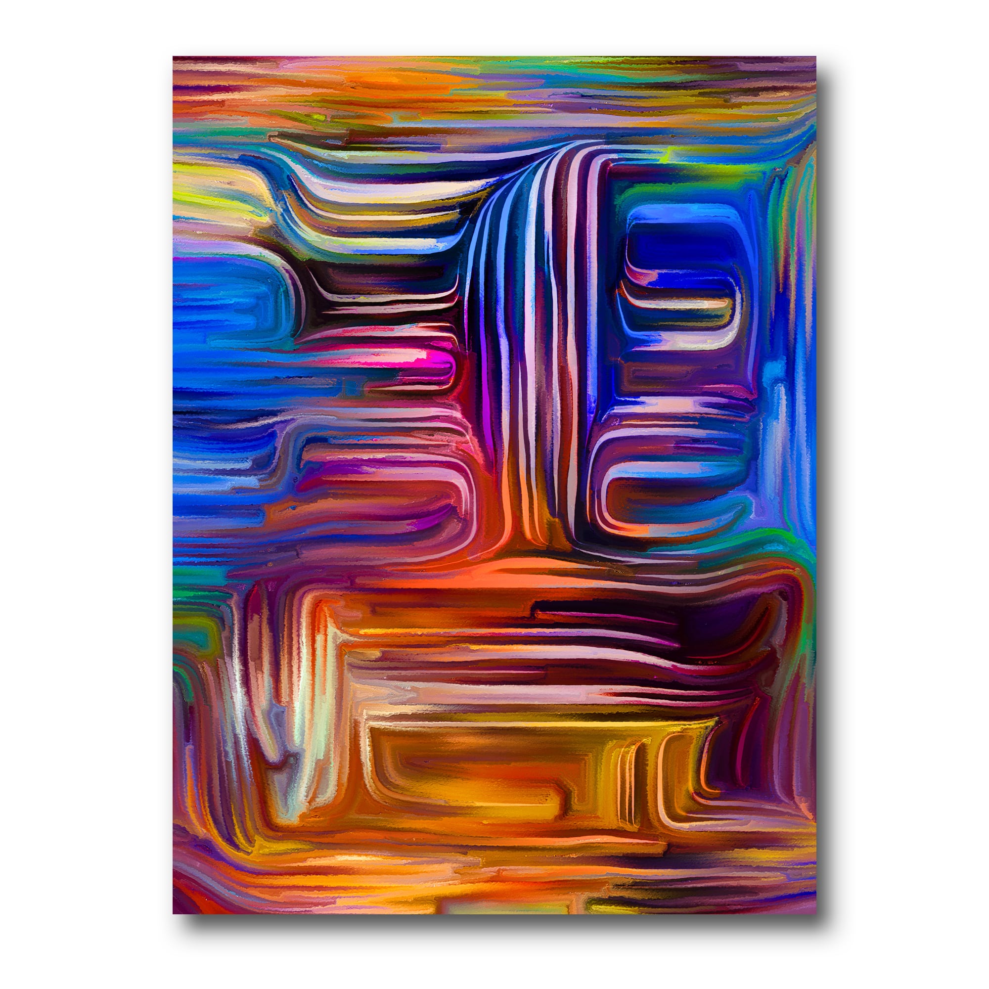 Designart - Colour Fusion V - Modern Canvas Wall Art Print