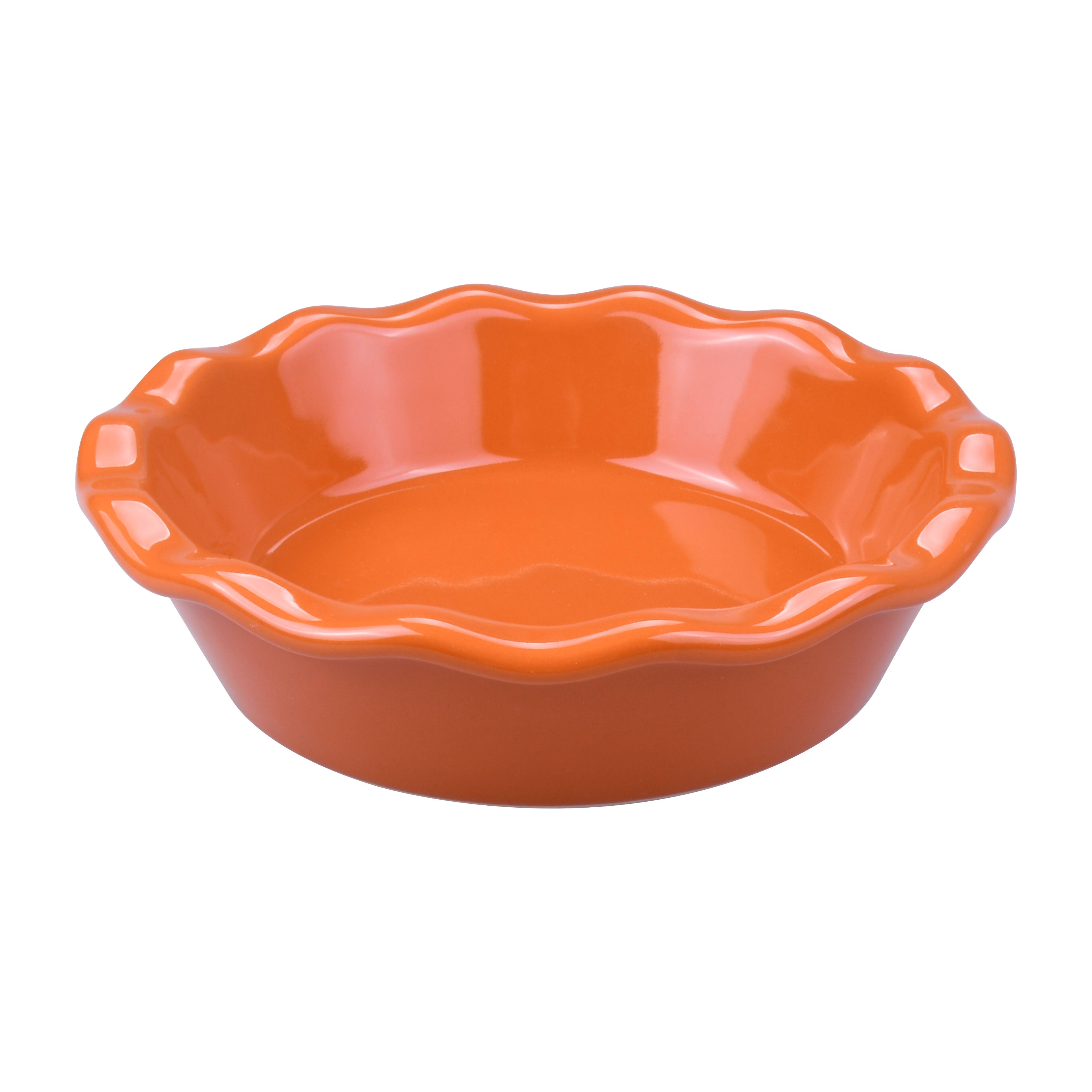 Mini Orange Ceramic Pie Plate by Celebrate It&#xAE;