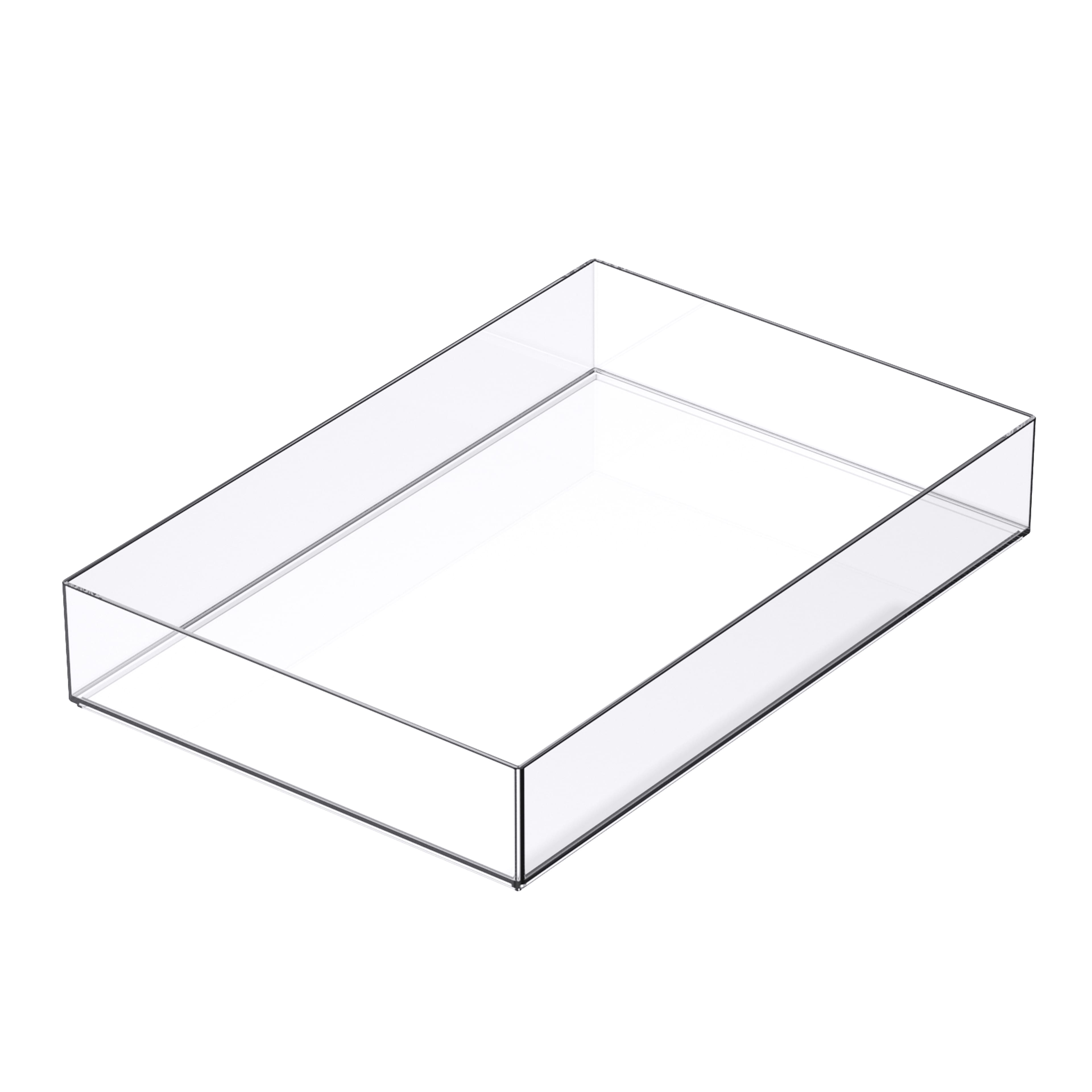 12 Pack: 12&#x22; x 8&#x22; Clear Stacking Storage Tray by Simply Tidy&#x2122;