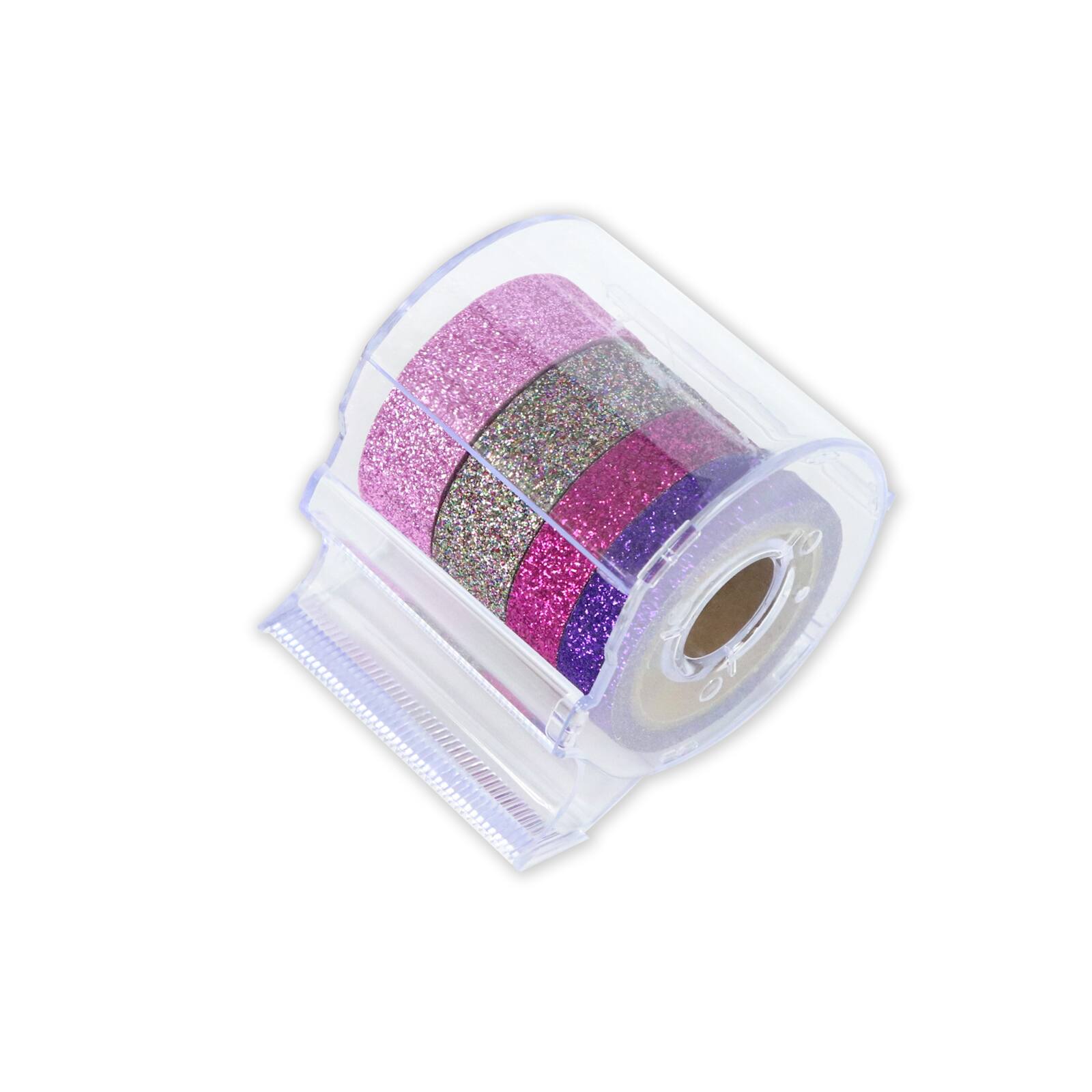 Recollections michaels bulk 12 pack: pink glitter crafting tape & dispenser  set by recollections