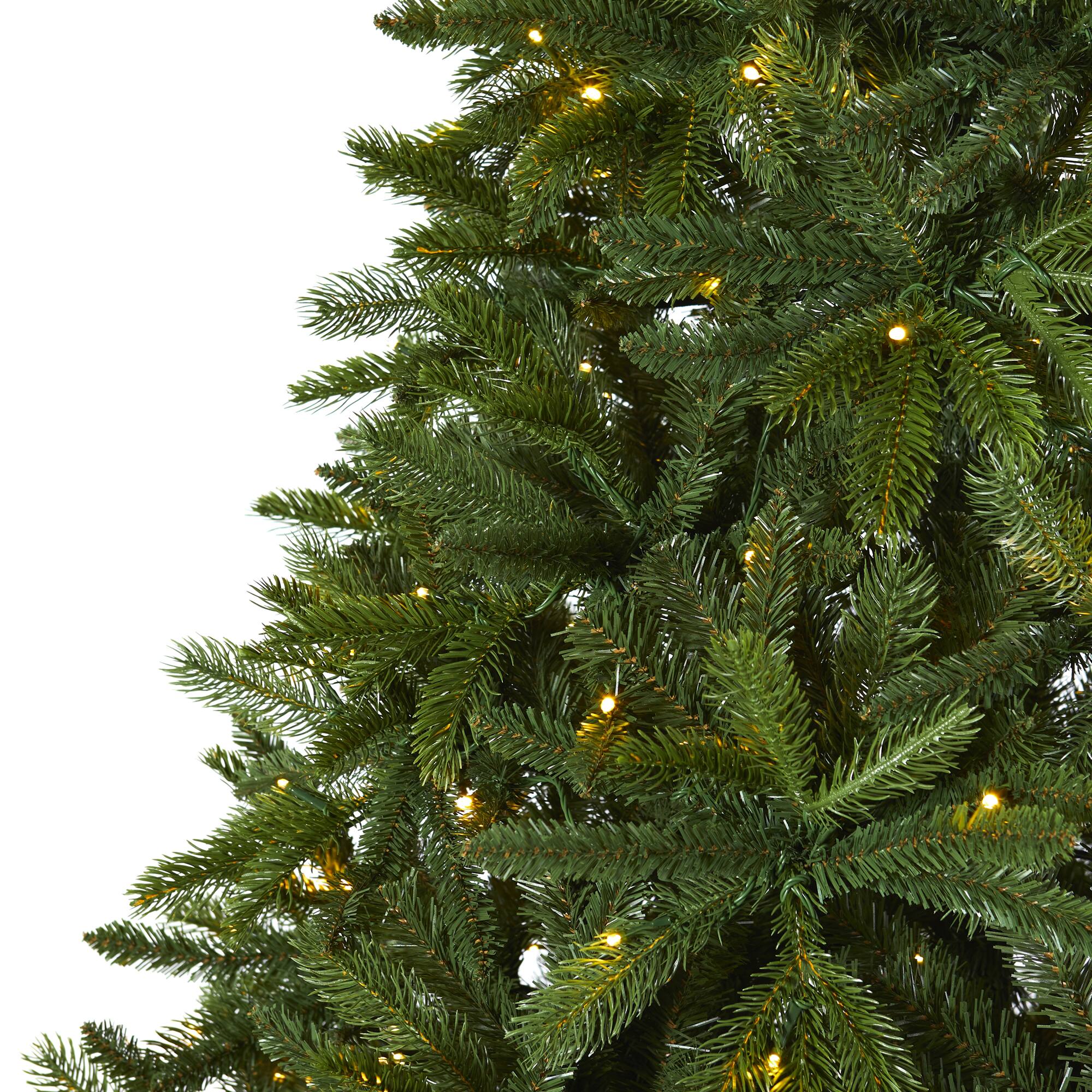 7ft. Pre-Lit Sierra Spruce Artificial Christmas Tree, Clear LED Lights