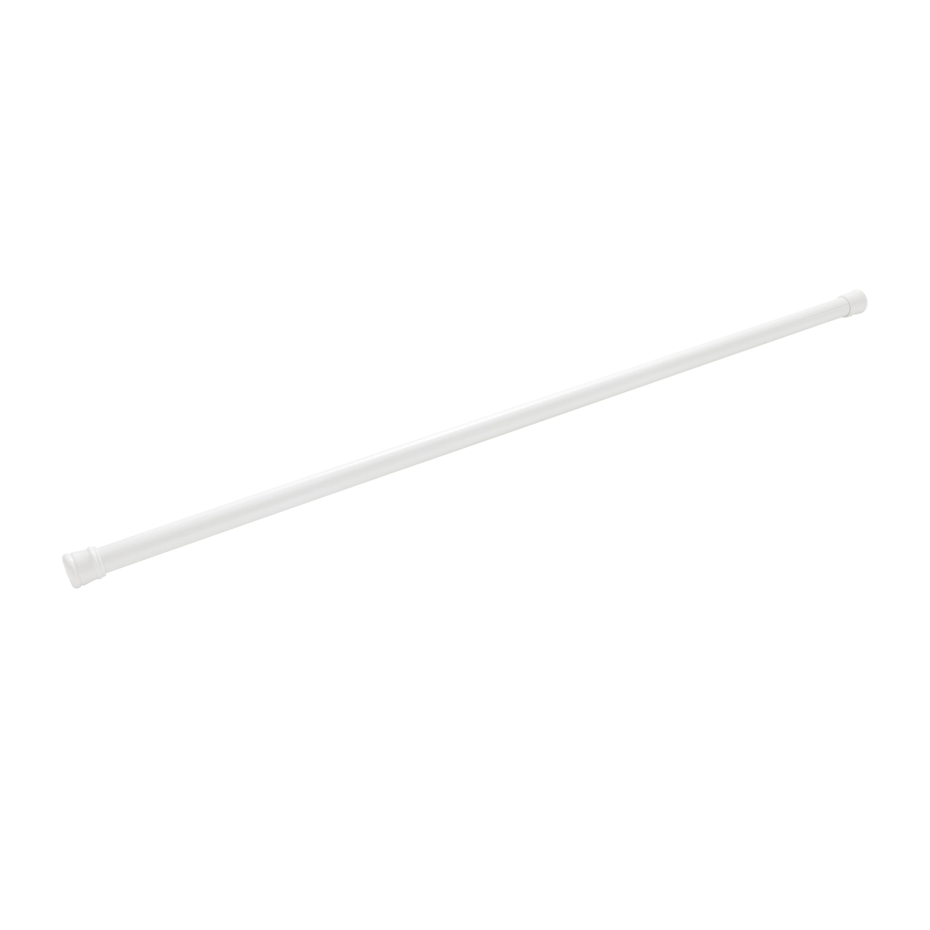 Bath Bliss White Tension Shower Rod