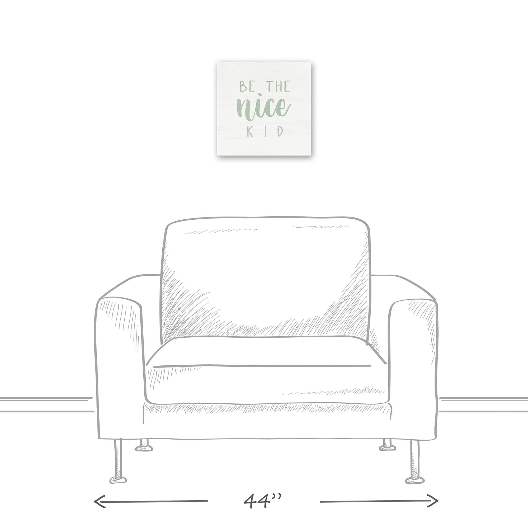 Be The Nice Kid 12" x 12" Canvas Wall Art