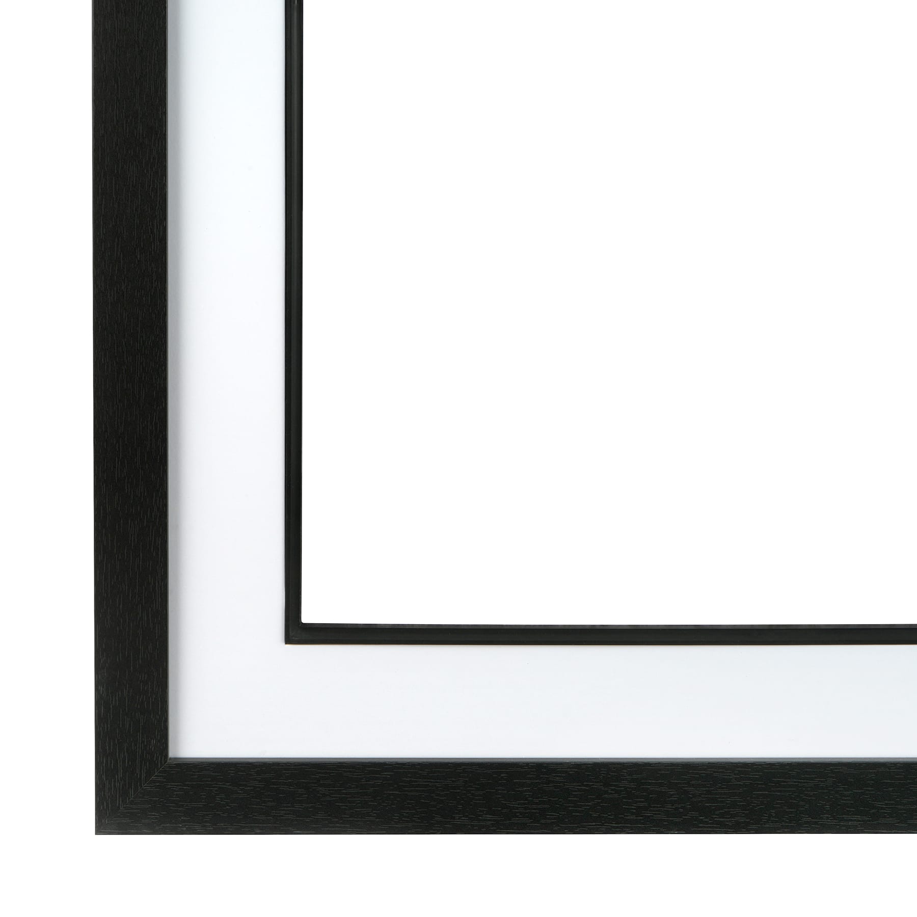 Home Black Studio Frame with Mat by Studio D&#xE9;cor&#xAE;