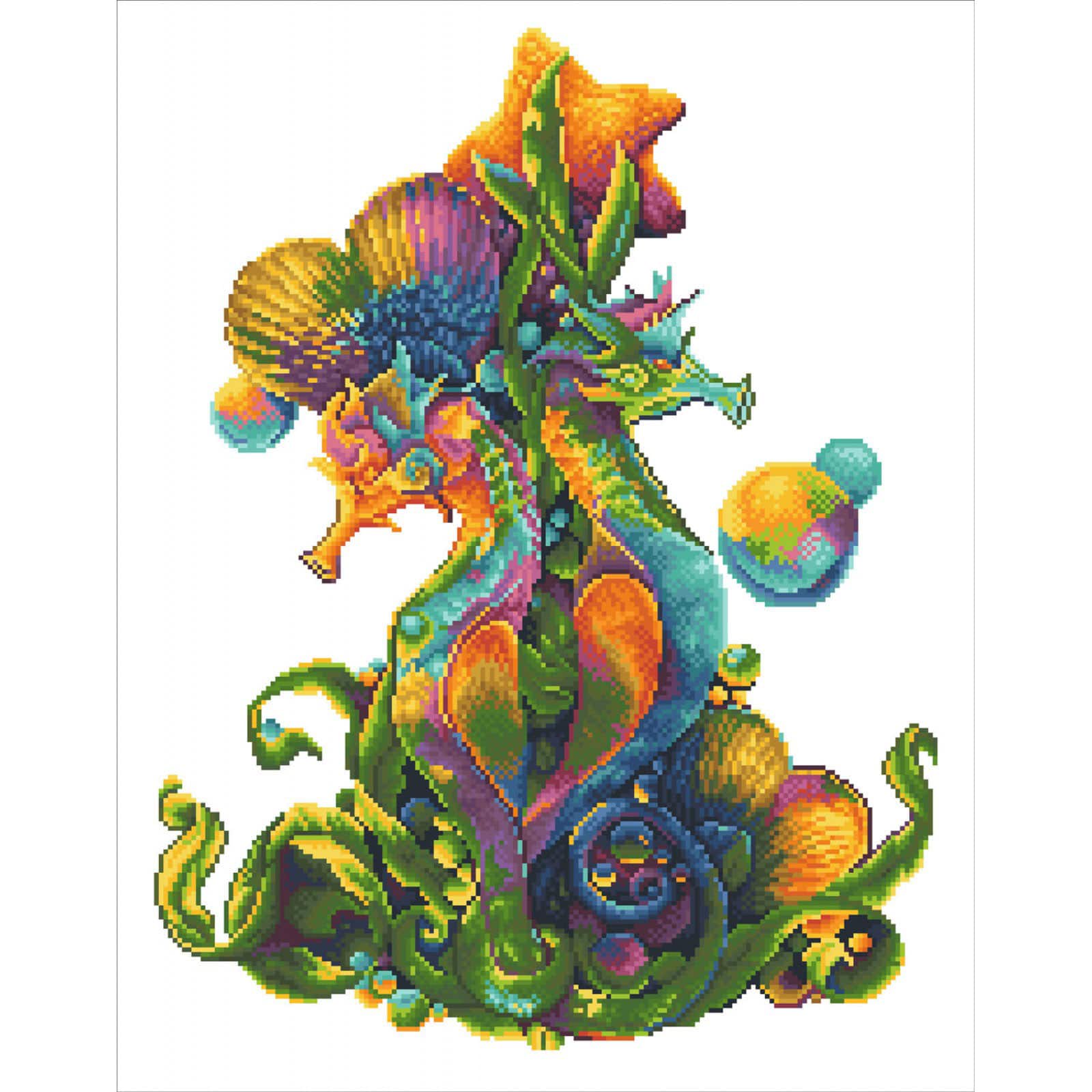 Diamond Dotz® Sea Horses Diamond Painting Kit