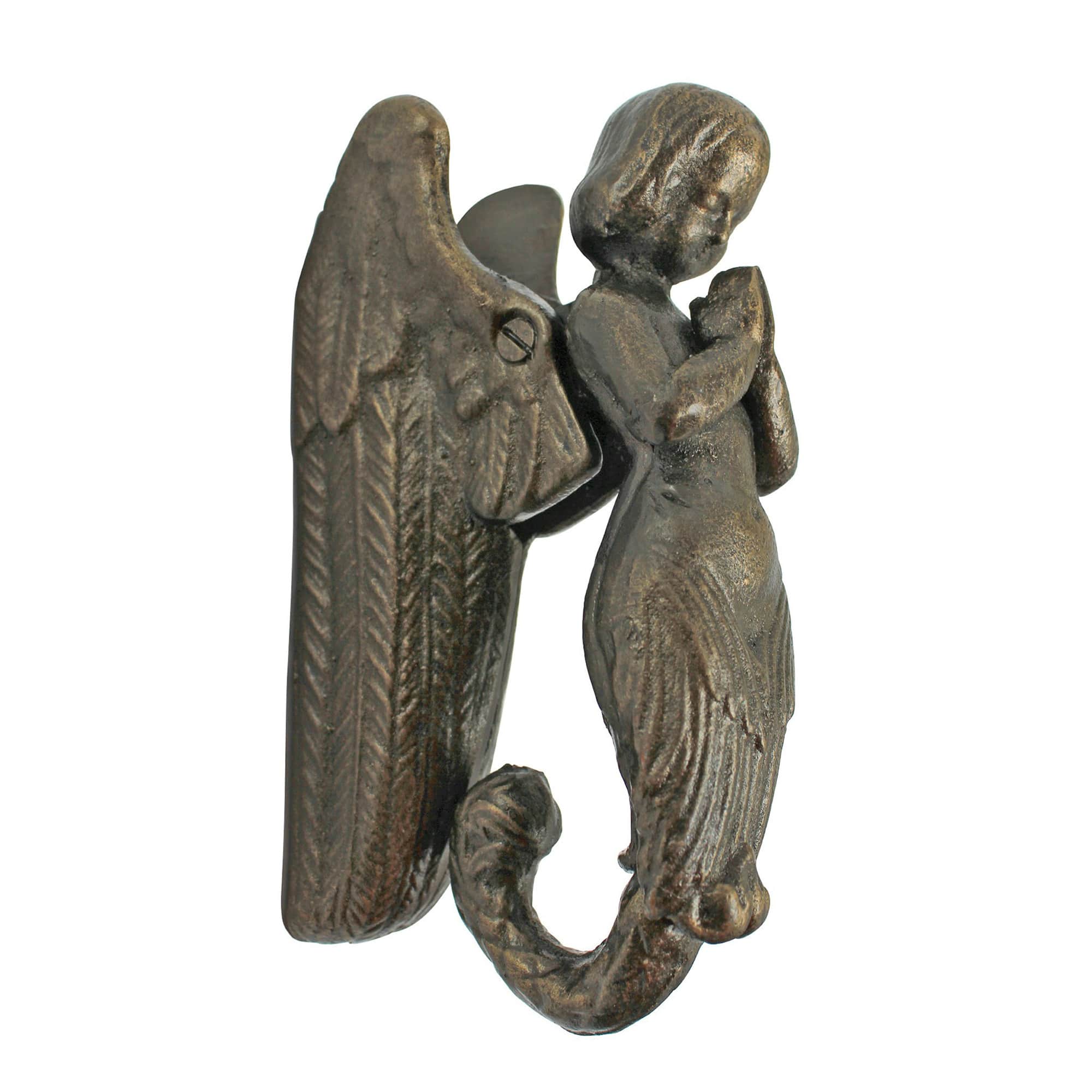 Design Toscano 6.5&#x22; Balinese Winged Mermaid Door Knocker