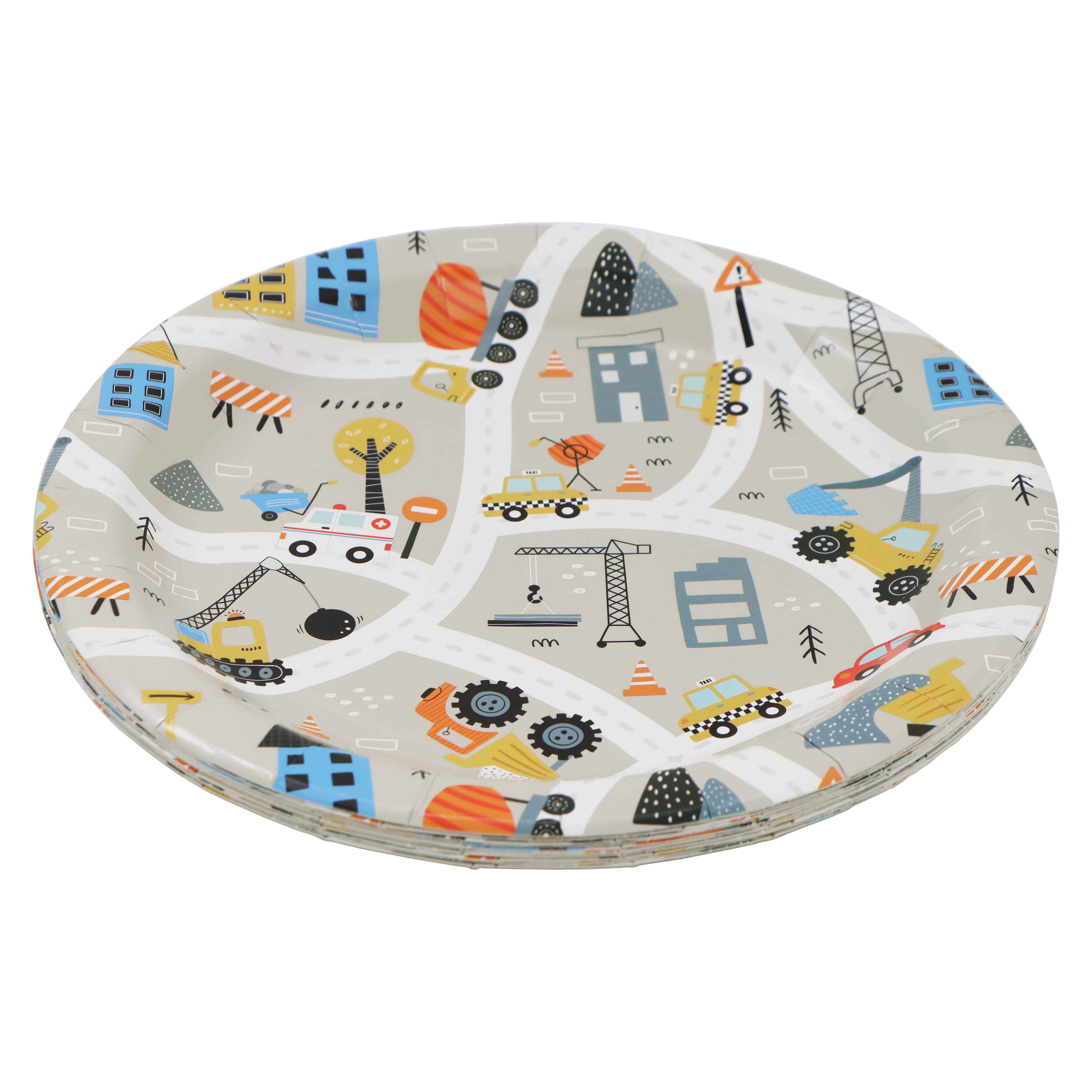 9&#x22; Construction Dinner Plates, 10ct. by Celebrate It&#x2122;