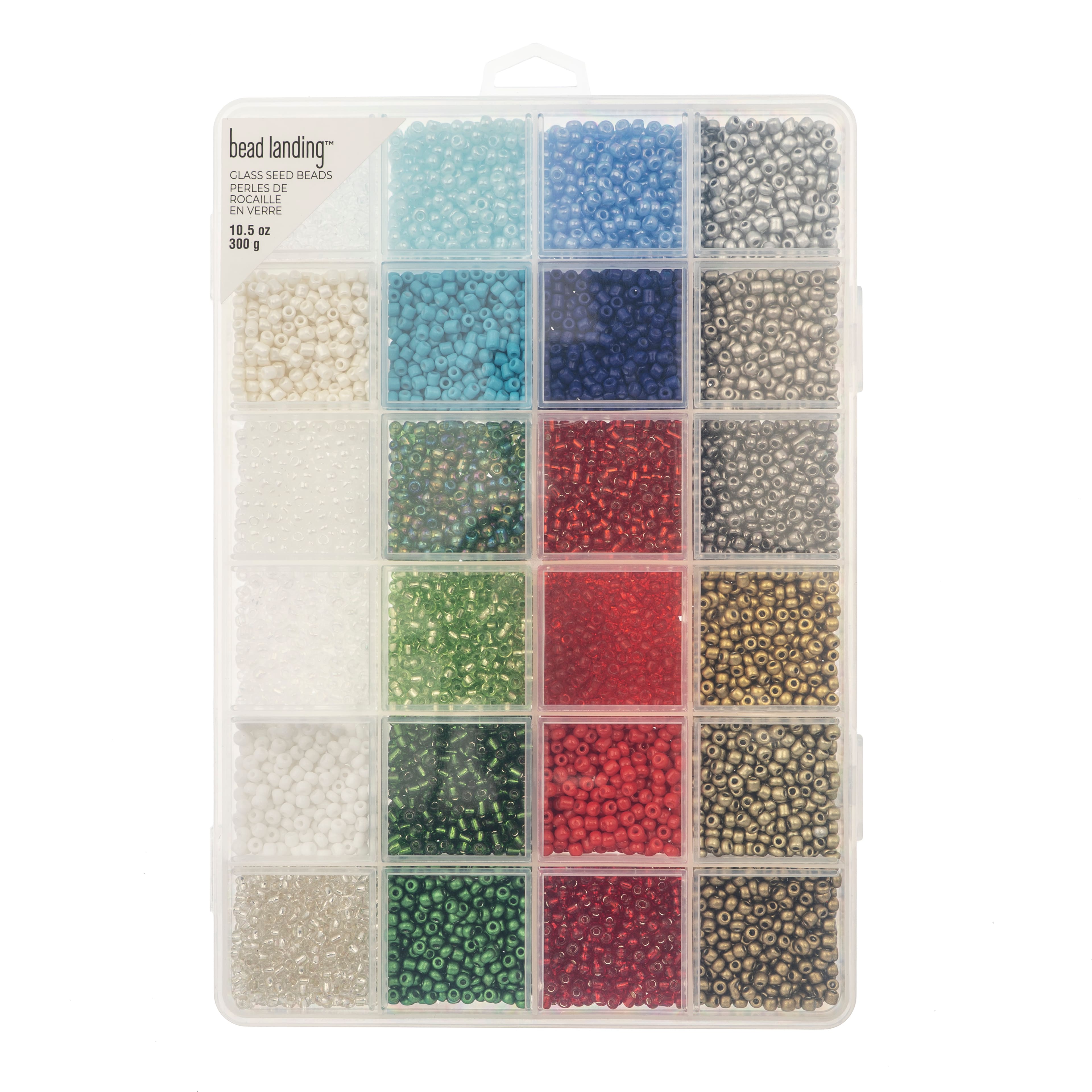 8/0 Multicolour Glass Seed Beads, 10.5oz. by Bead Landing™