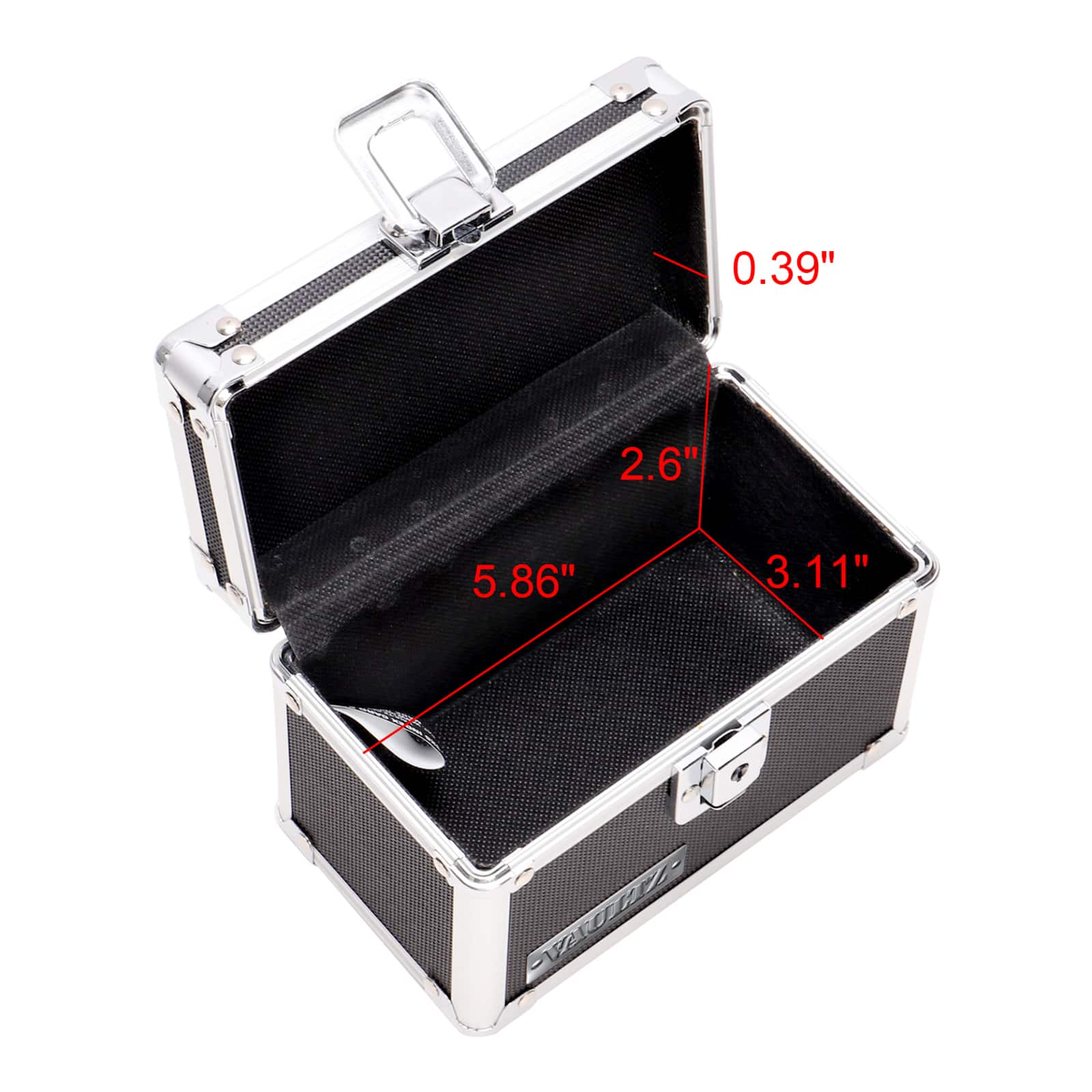 Vaultz Black 3&#x22; x 5&#x22; Storage Box