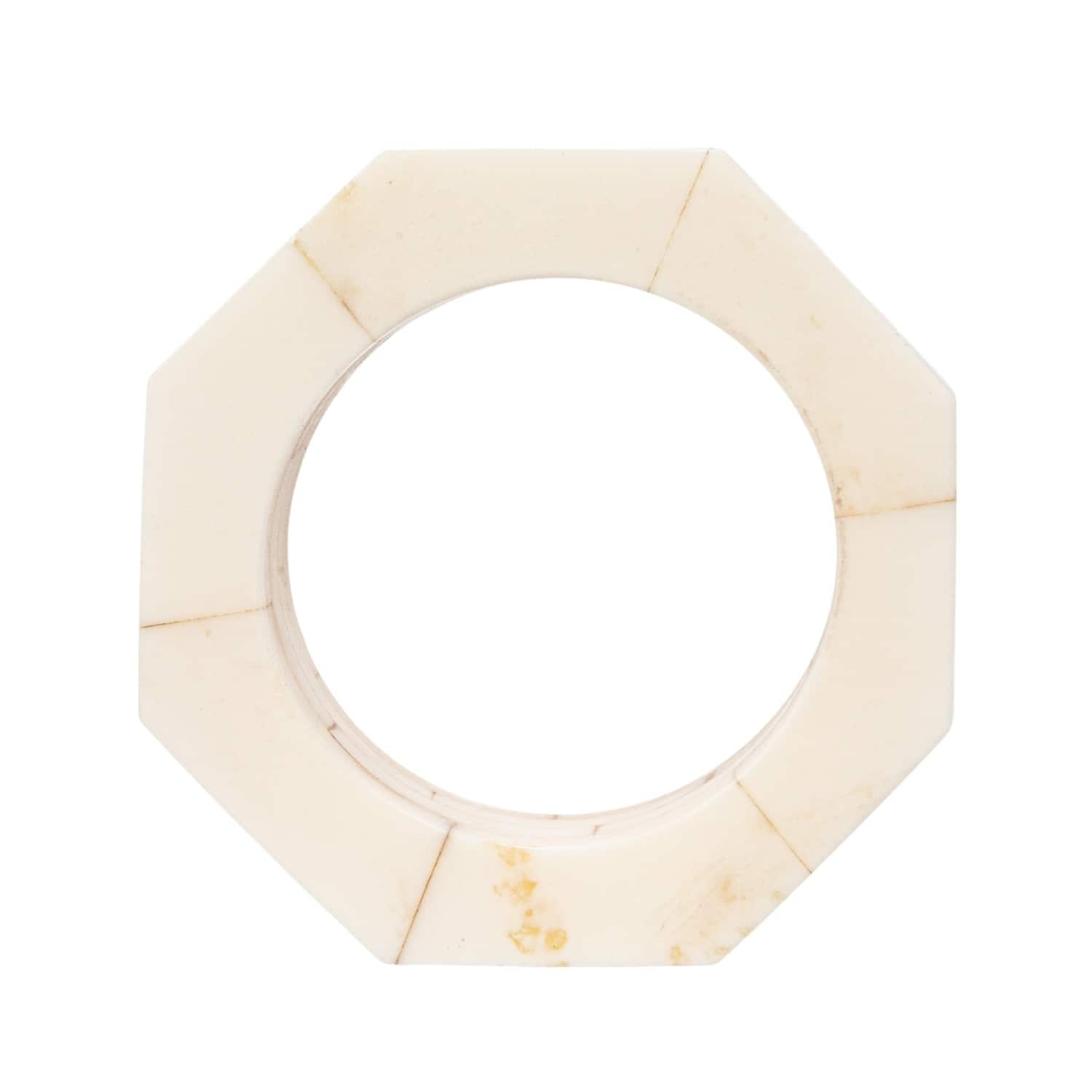 Hello Honey&#xAE; Cream Octagon Napkin Rings, 4ct.