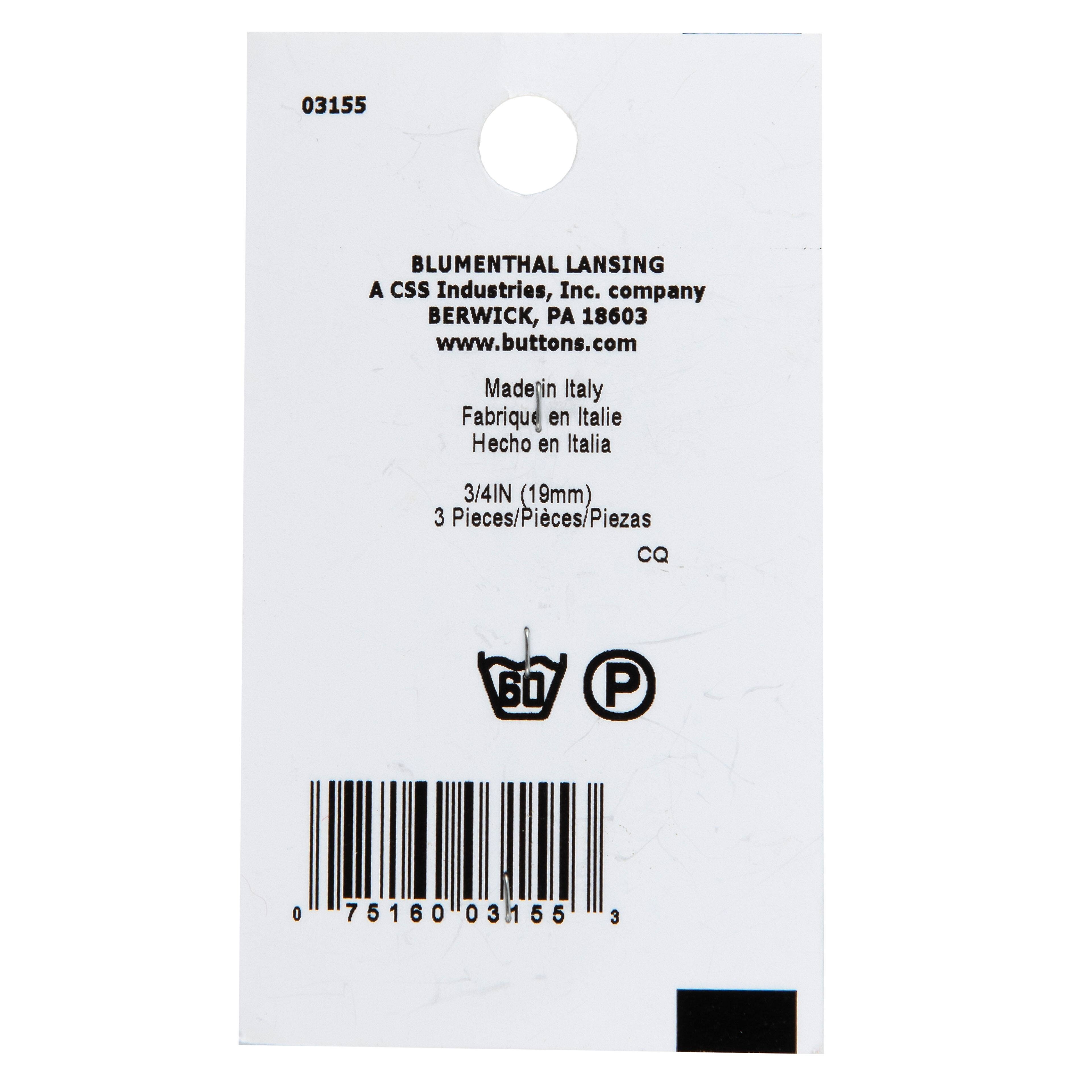 LaMode® 3/4" Beige & Swirl 4-Hole Buttons, 3ct.