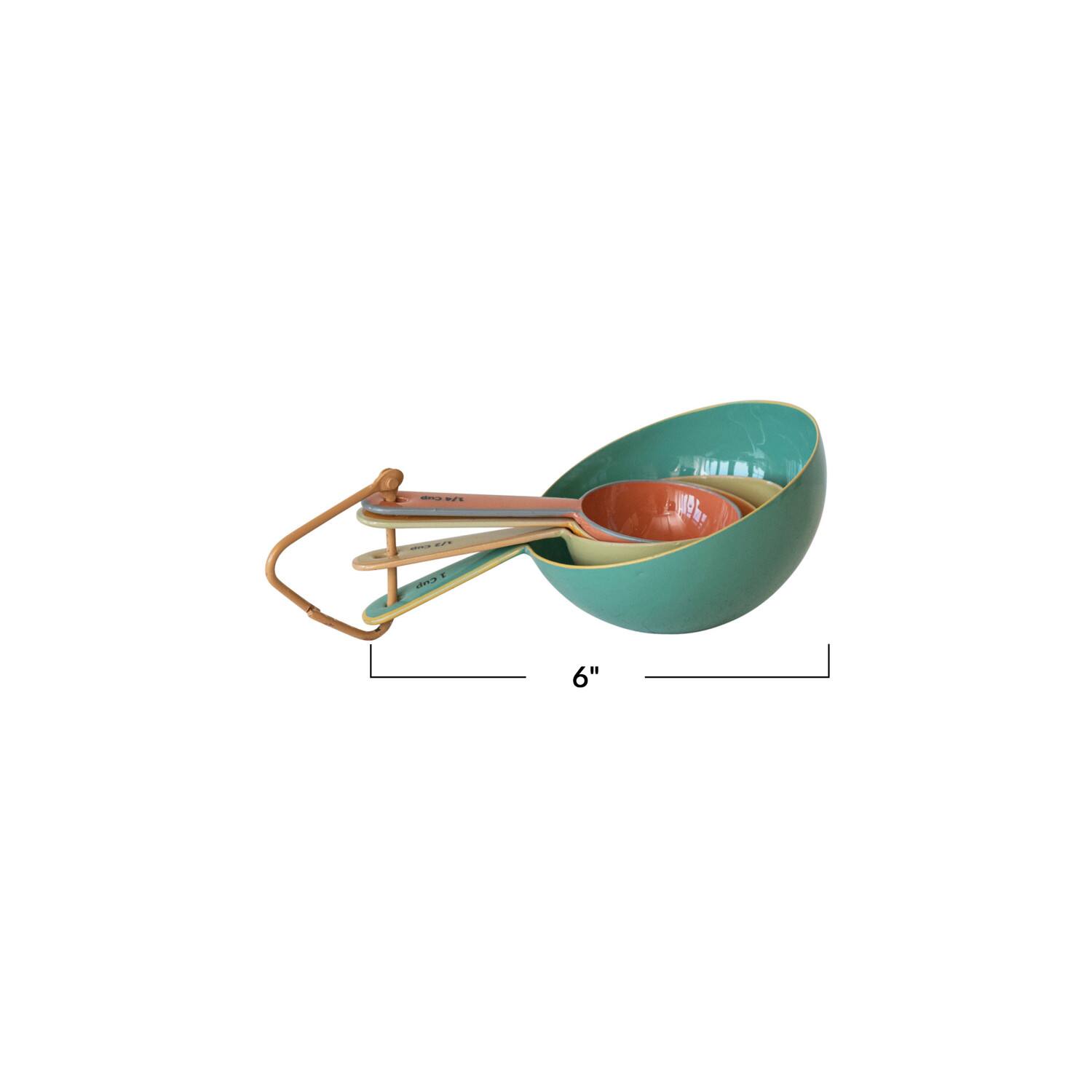 Hello Honey&#xAE; Multicolor Enameled Stainless Steel Measuring Spoon Set