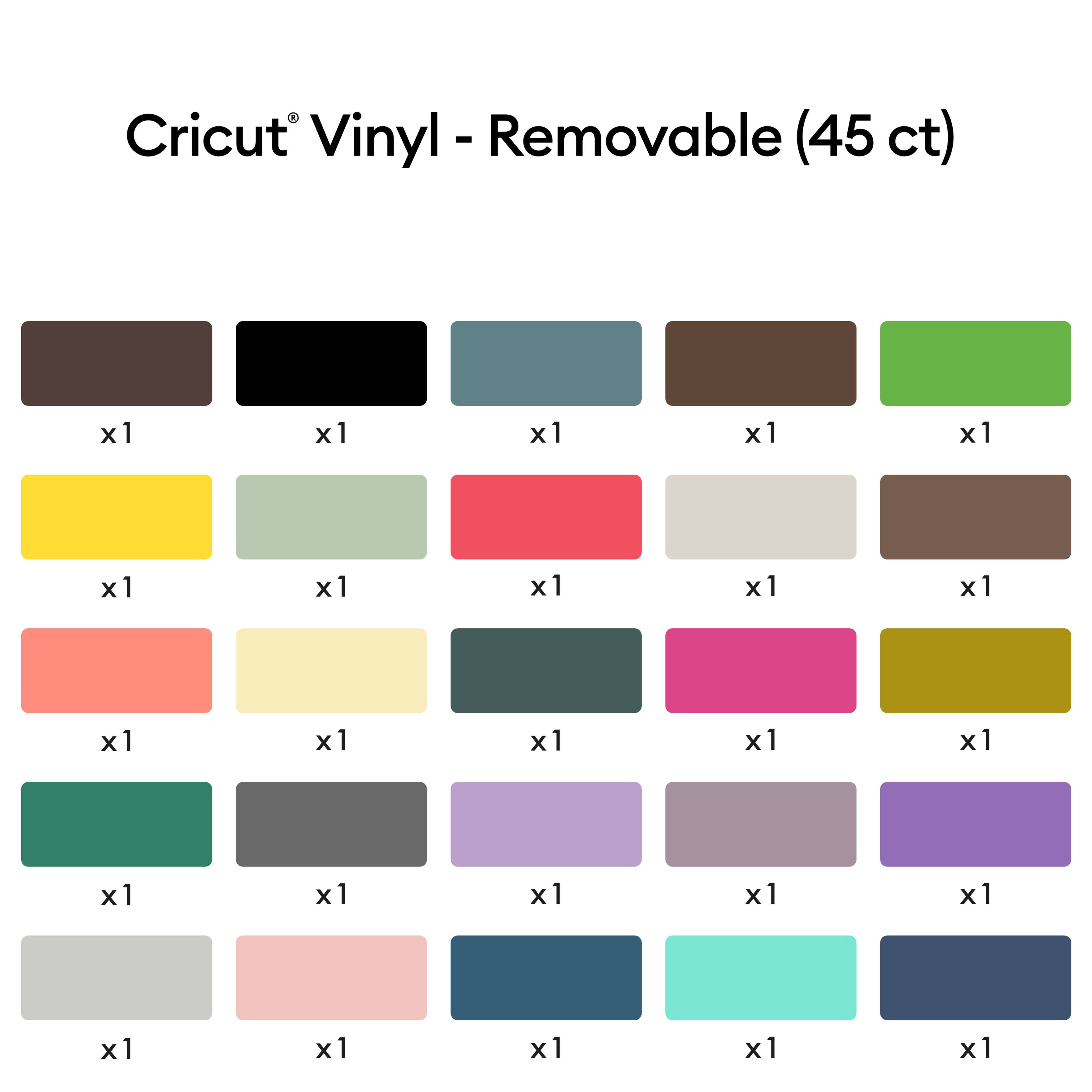 Cricut® Removable Vinyl, Everything Sampler
