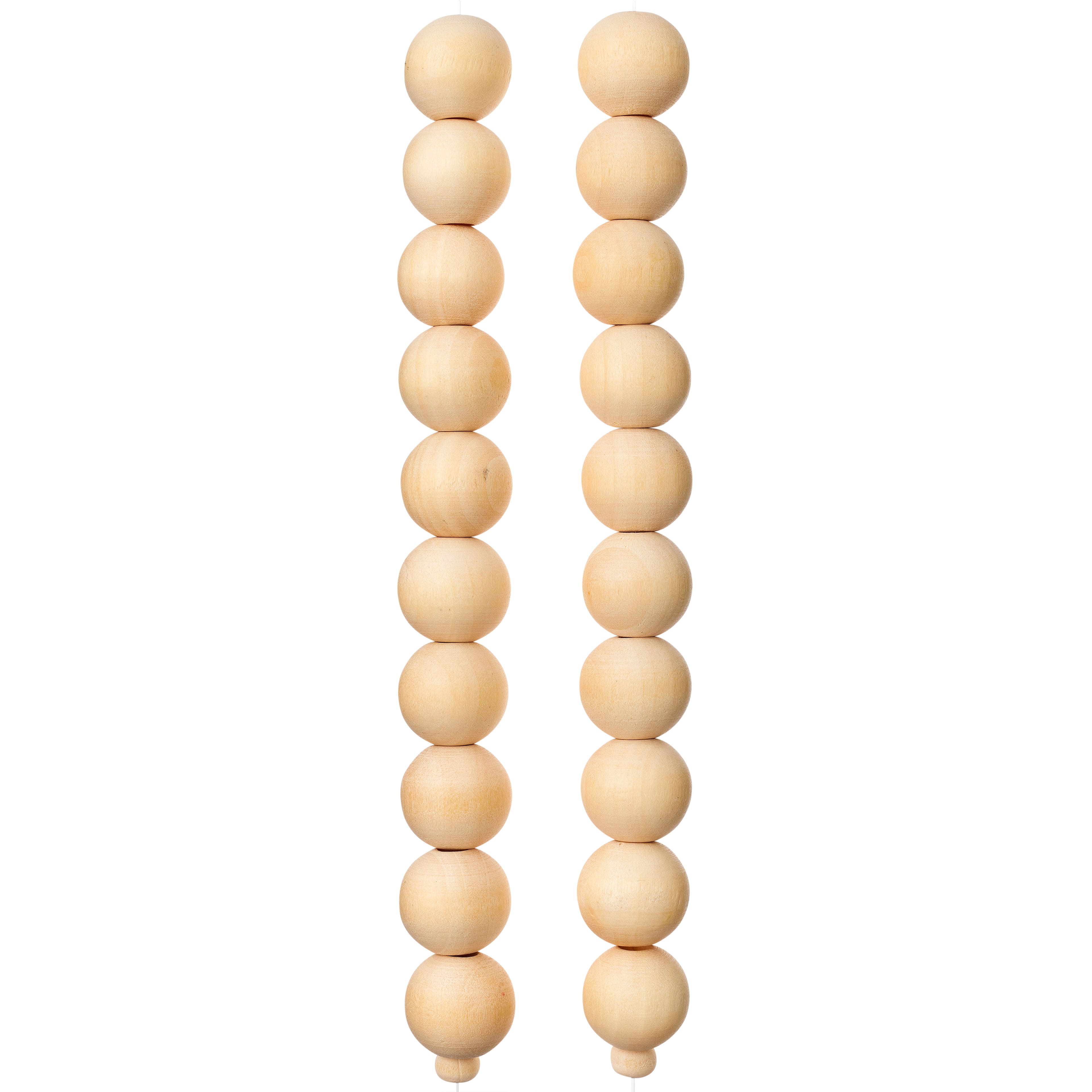 12 Pack: Natural Wooden Round Beads, 15mm by Bead Landing&#x2122;