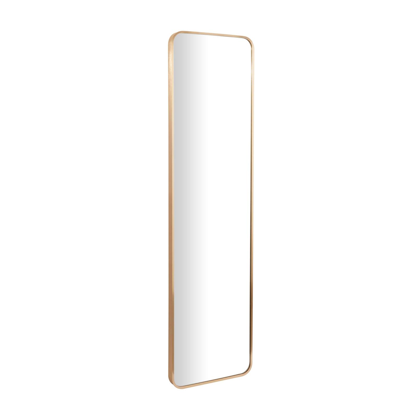 Gold Metal Glam Wall Mirror, 16" x 2" x 59"