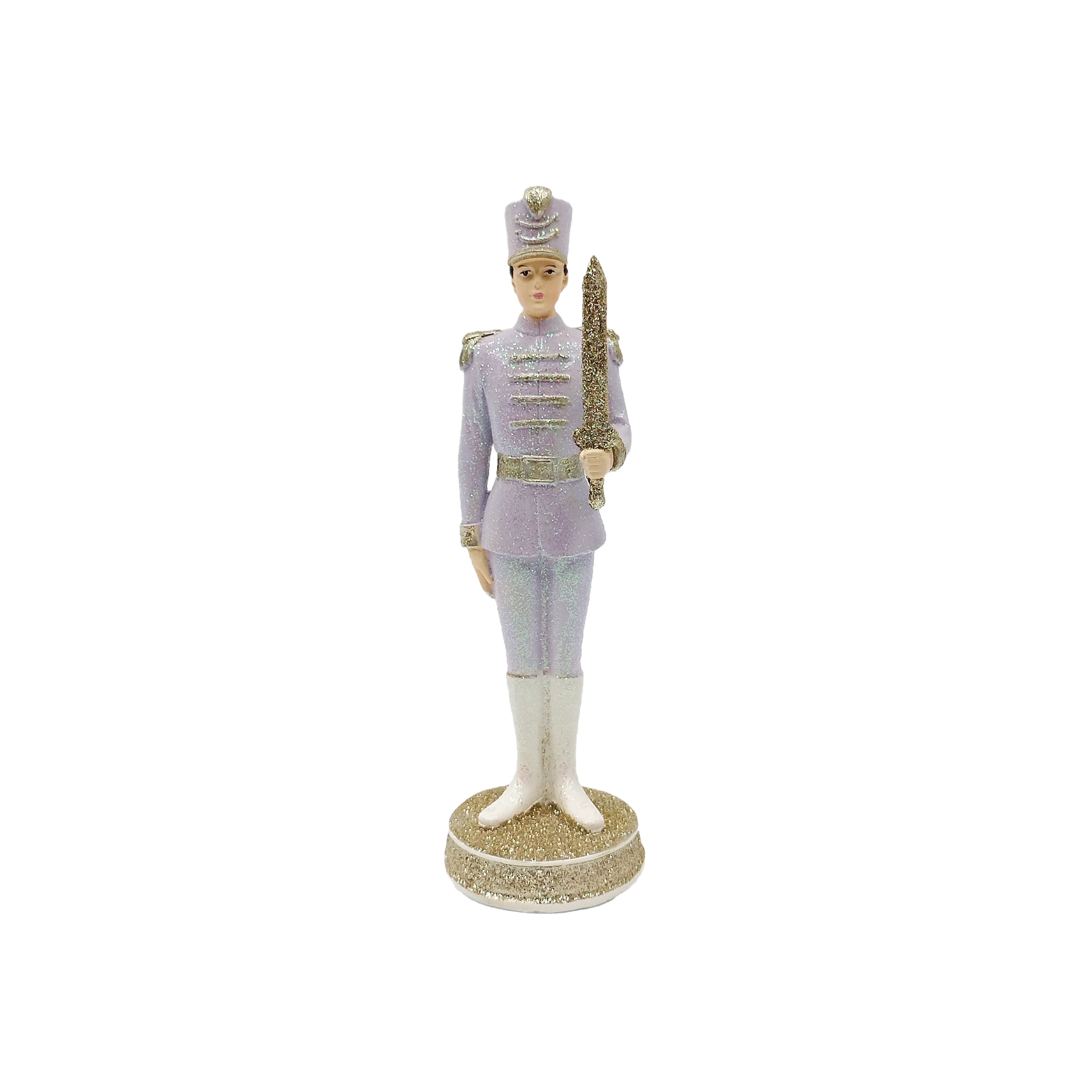 9&#x22; Lavender &#x26; Gold Soldier Boy Tabletop D&#xE9;cor by Ashland&#xAE;