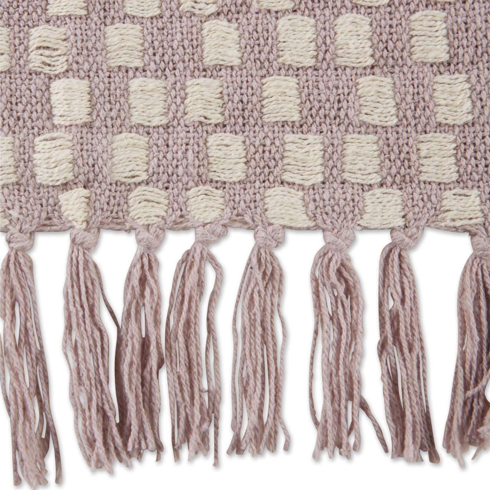 DII® Dusty Lilac Urban Check Throw