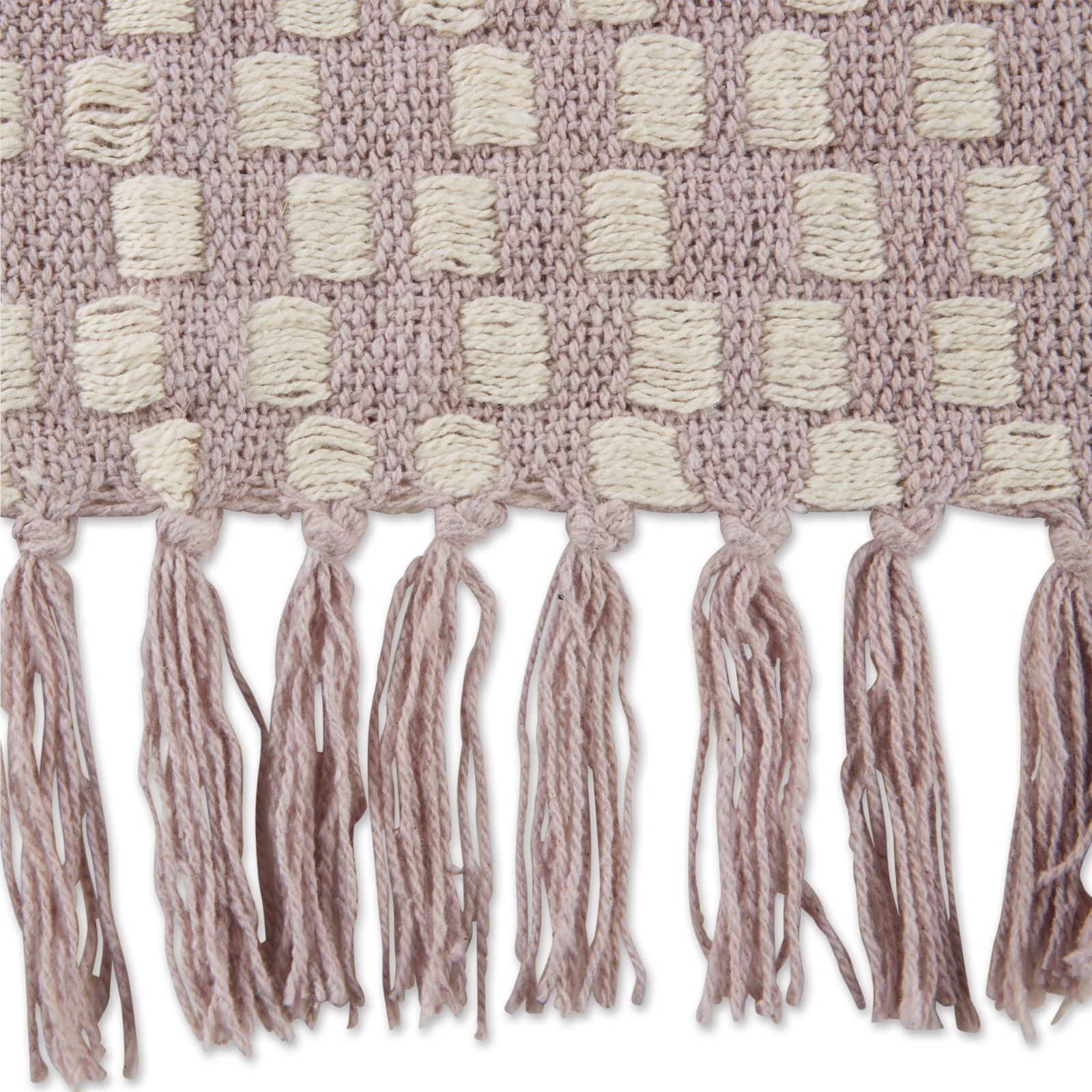 DII&#xAE; Dusty Lilac Urban Check Throw