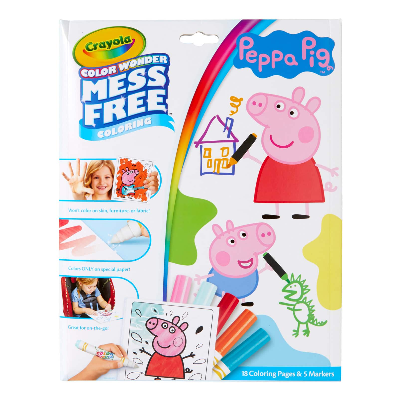Crayola Peppa Pig Color Wonder Mess Free Coloring Pad & Markers, 2ct.
