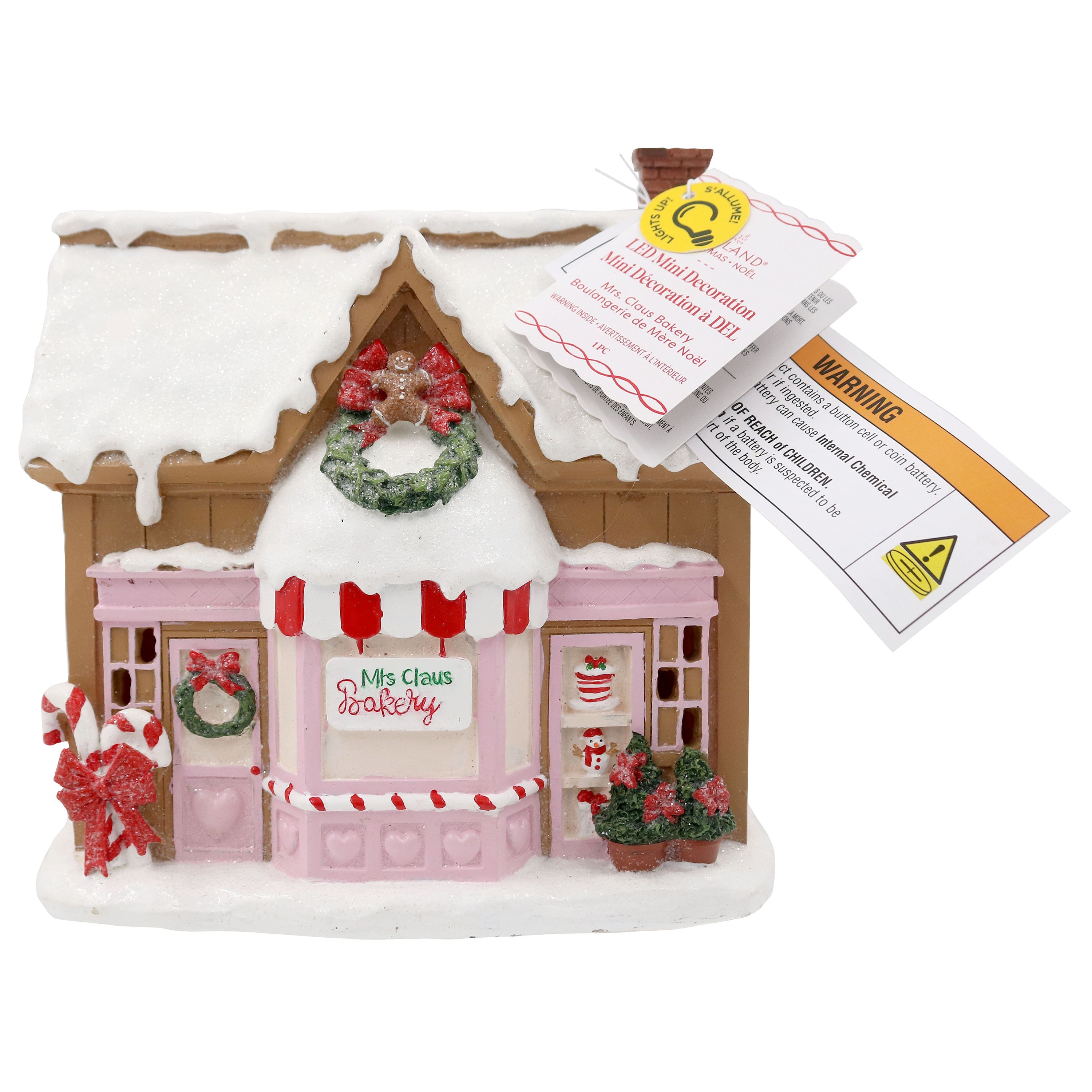 Mini LED Mrs. Claus Bakery Decoration by Ashland&#xAE;