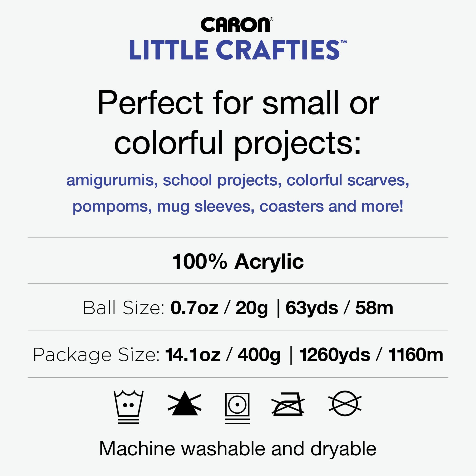 20 Pack Caron&#xAE; Little Crafties&#x2122; Yarn