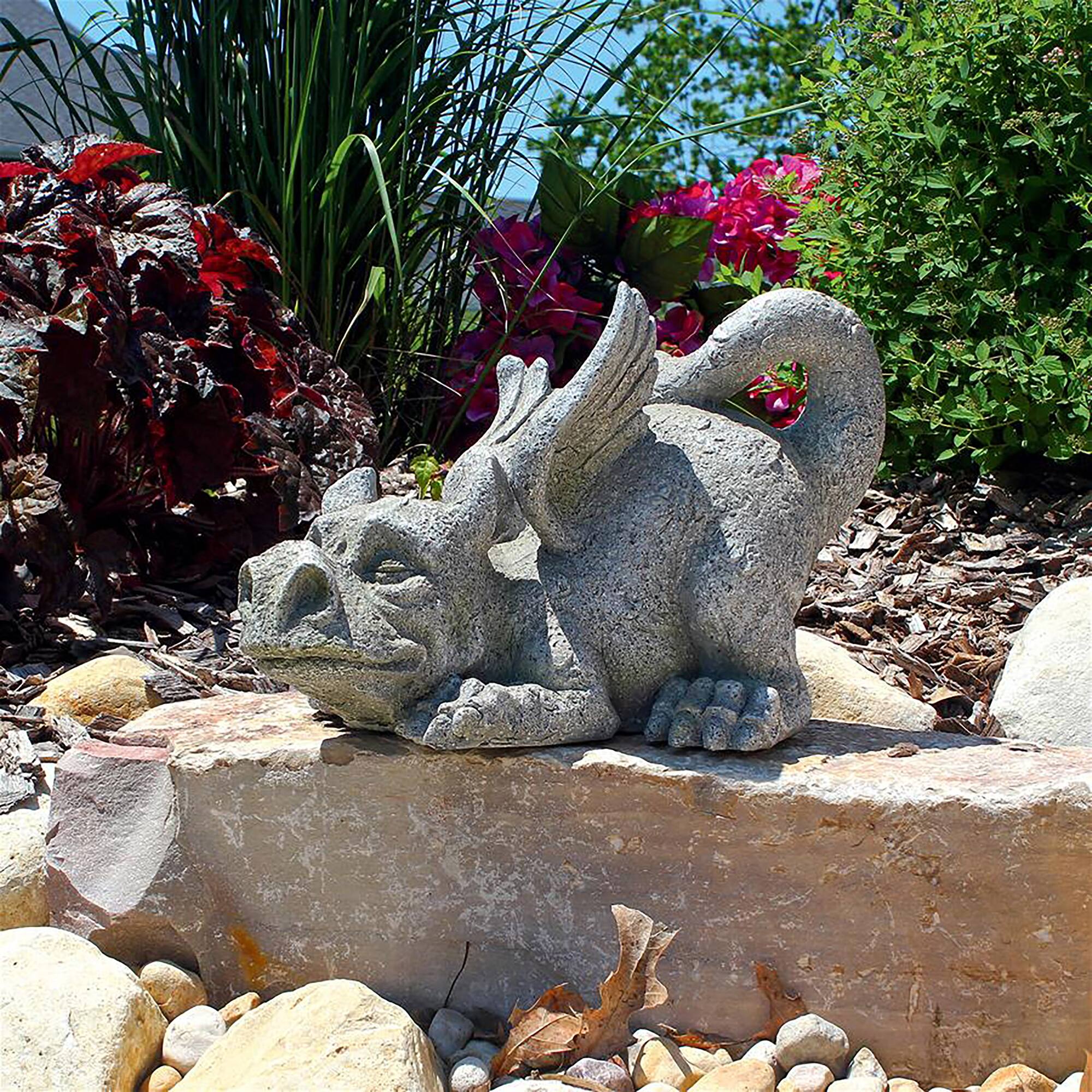 Design Toscano 14&#x22; Pounce the Mischievous Gothic Dragon Statue