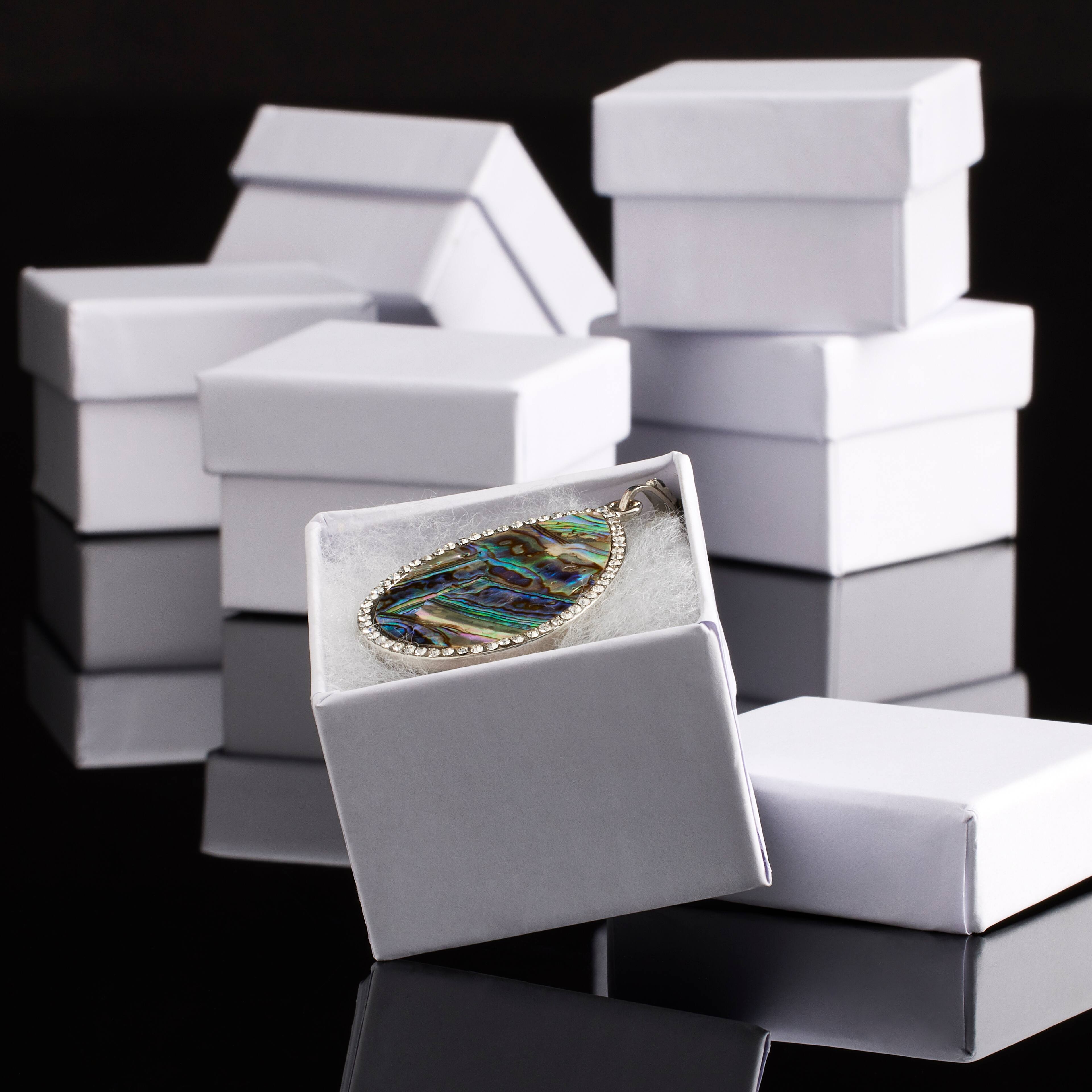 12 Packs: 6 ct. (72 total) White Ring Boxes by Bead Landing™