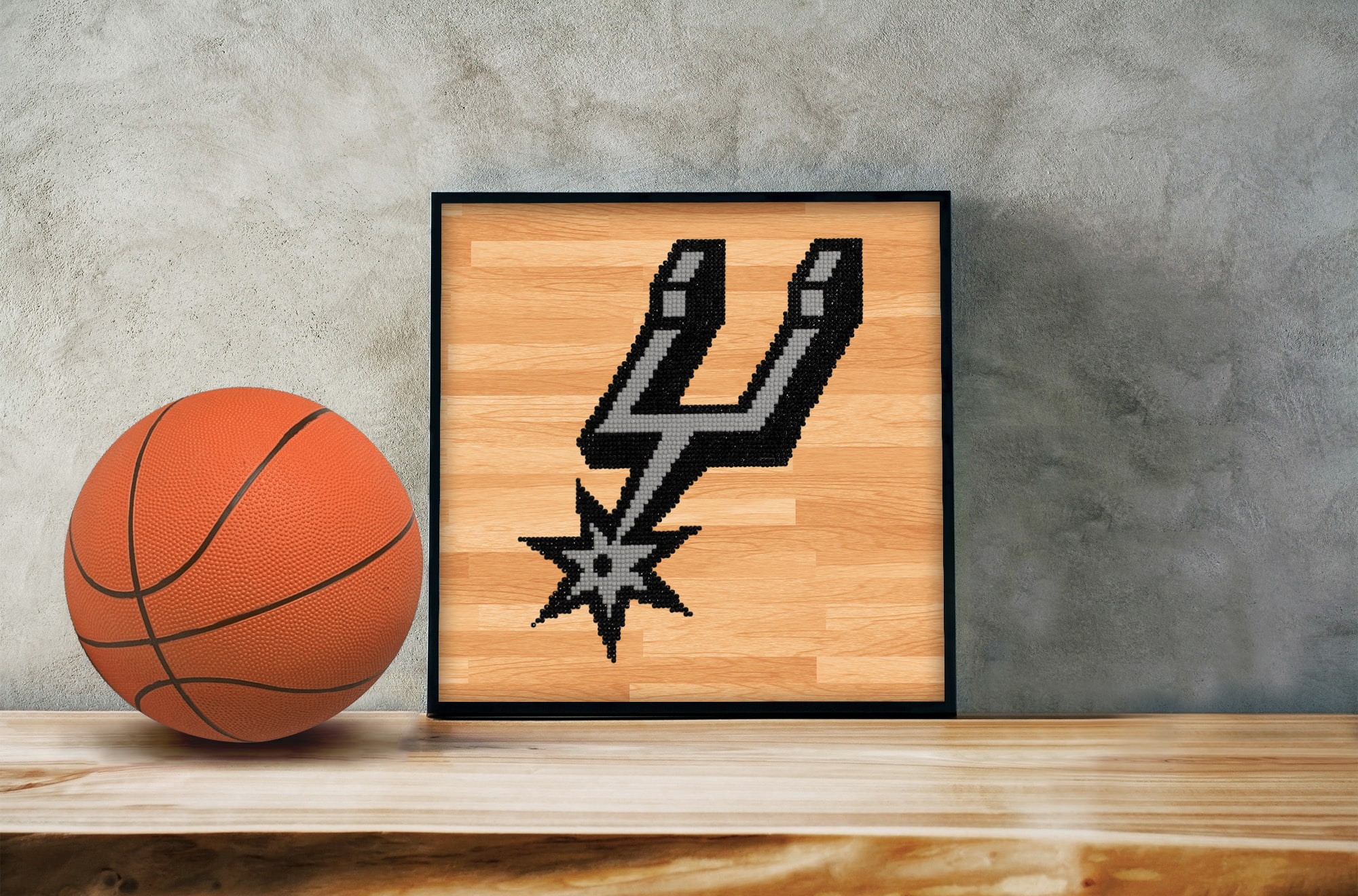 Camelot&#xAE; Dots Intermediate NBA San Antonio Spurs Diamond Painting Kit