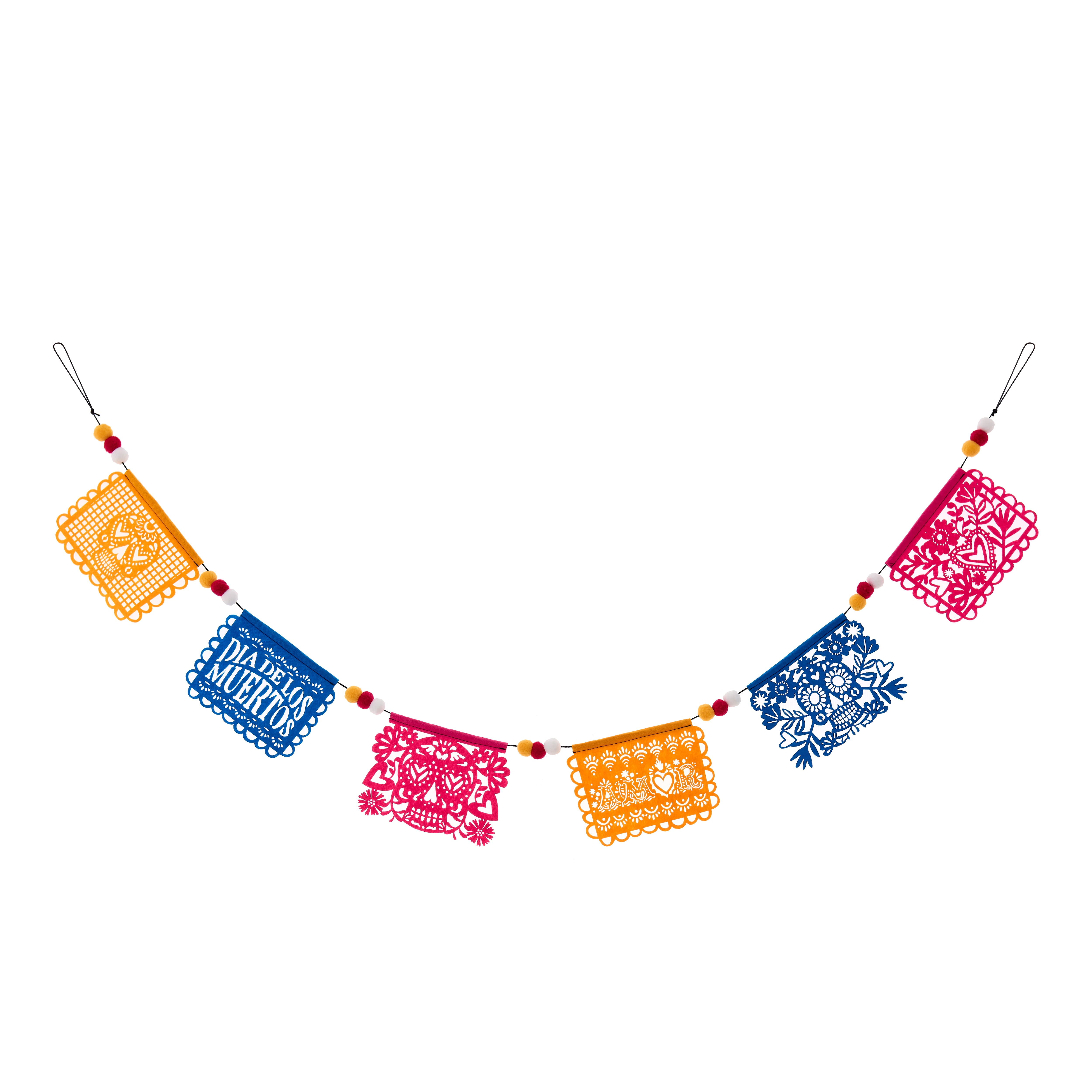 6ft. Day of the Dead Felt Banner Garland by Ashland®