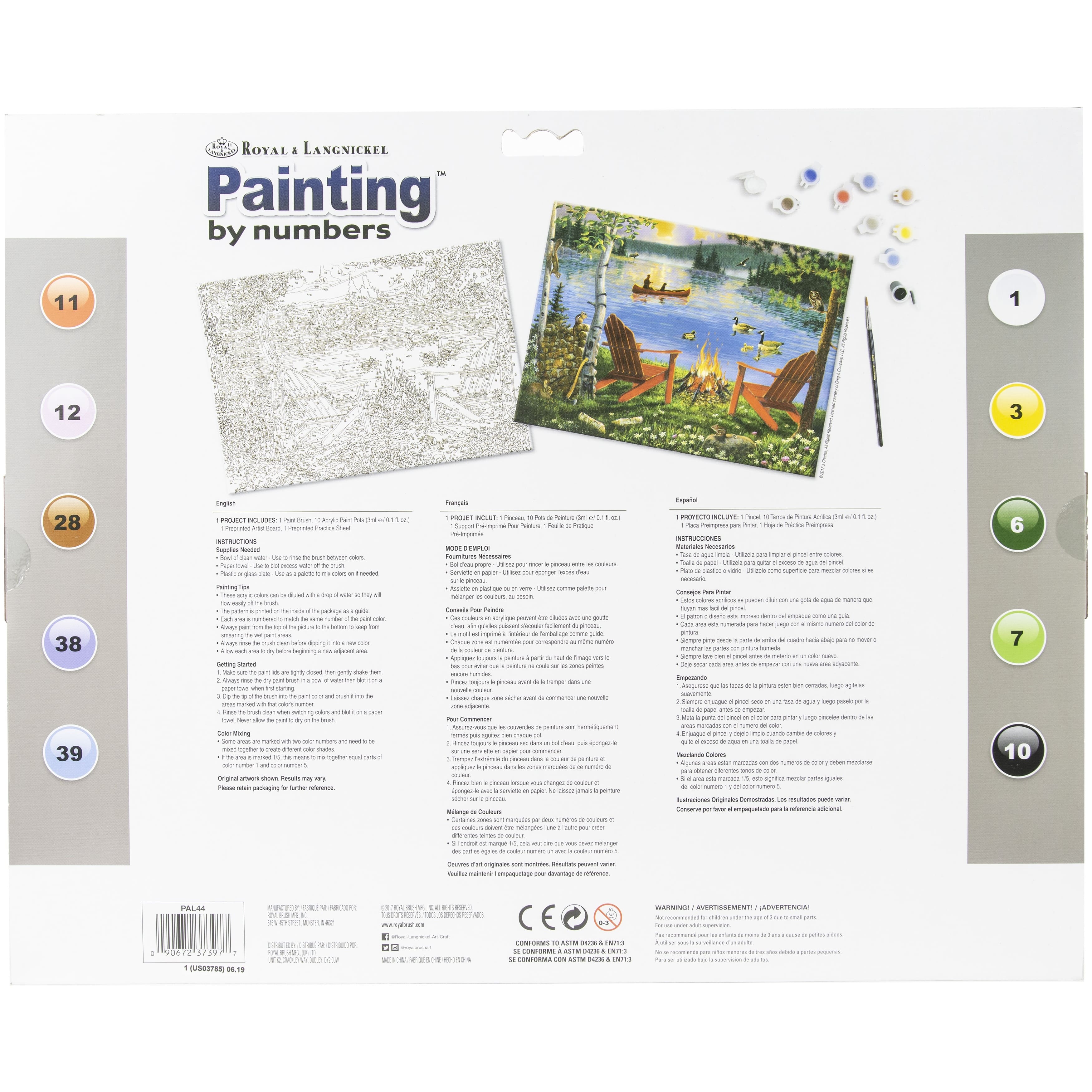 Royal &#x26; Langnickel&#xAE; Lakeside Retreat Paint By Number Kit