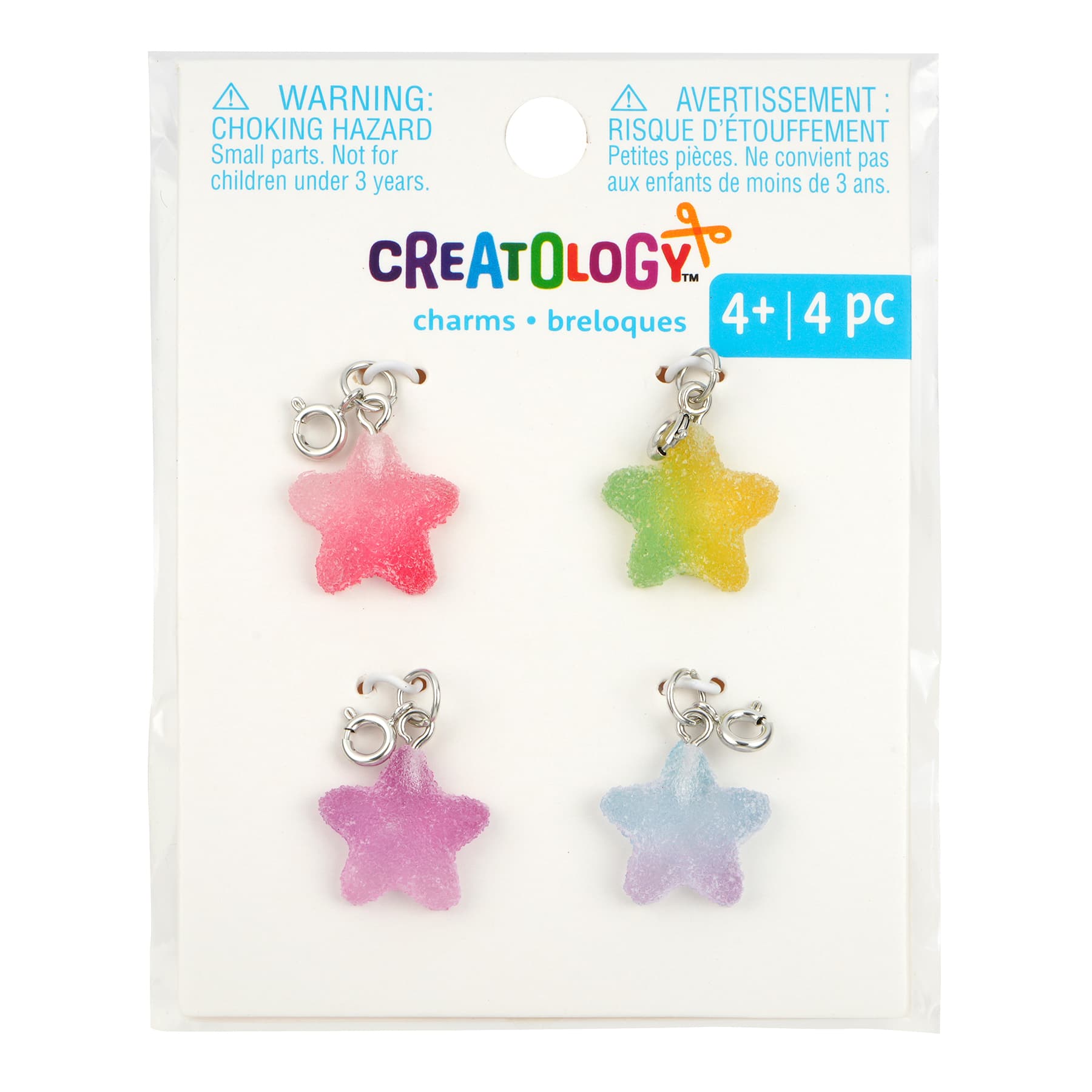 12 Packs: 4 ct. (48 total) Textured Star Charms by Creatology™